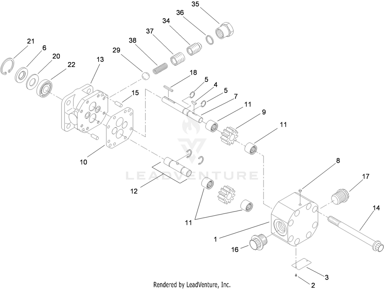 Steering Pump Assembly No. 100-8302