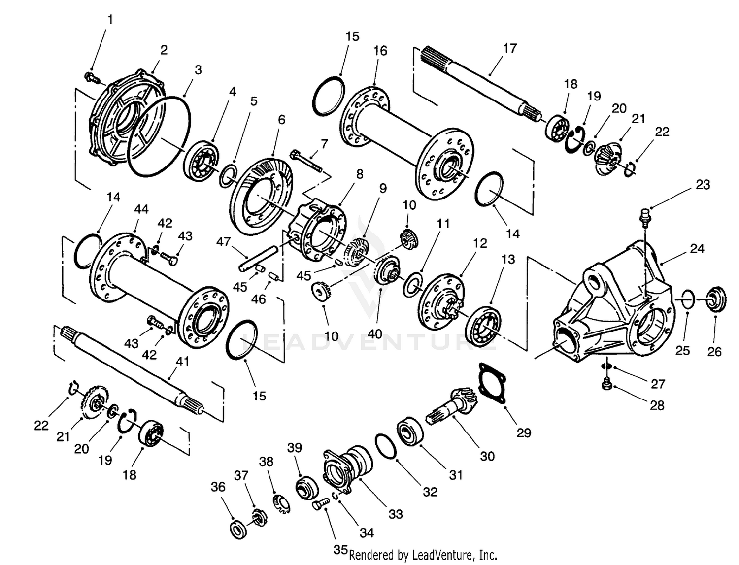 Rear Axle Assembly No. 68-6824