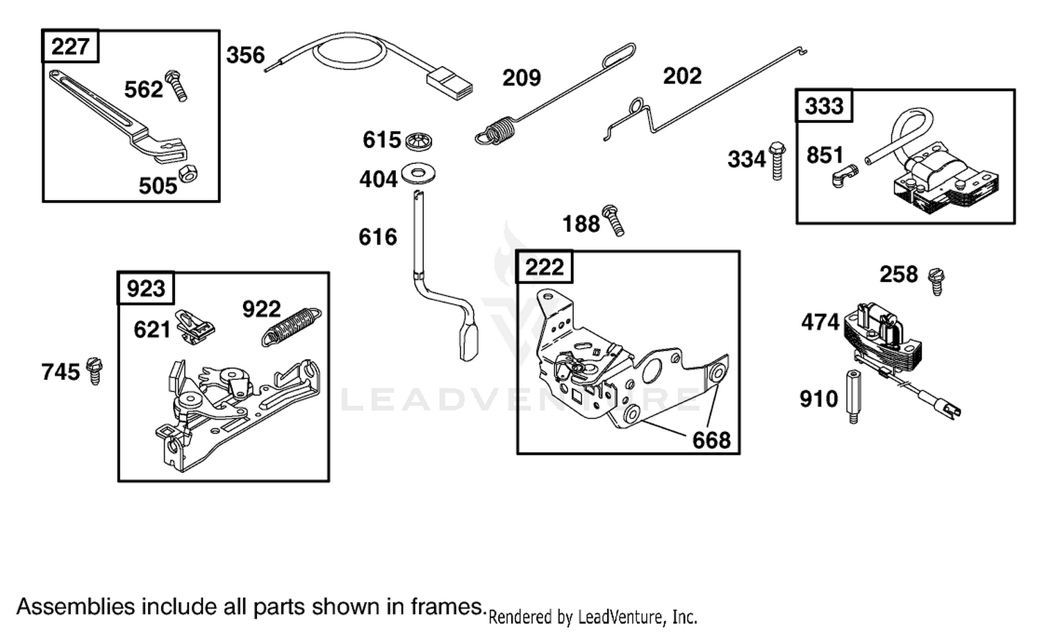 Governor Assembly  Briggs And Stratton Model 12h807-1775-E1