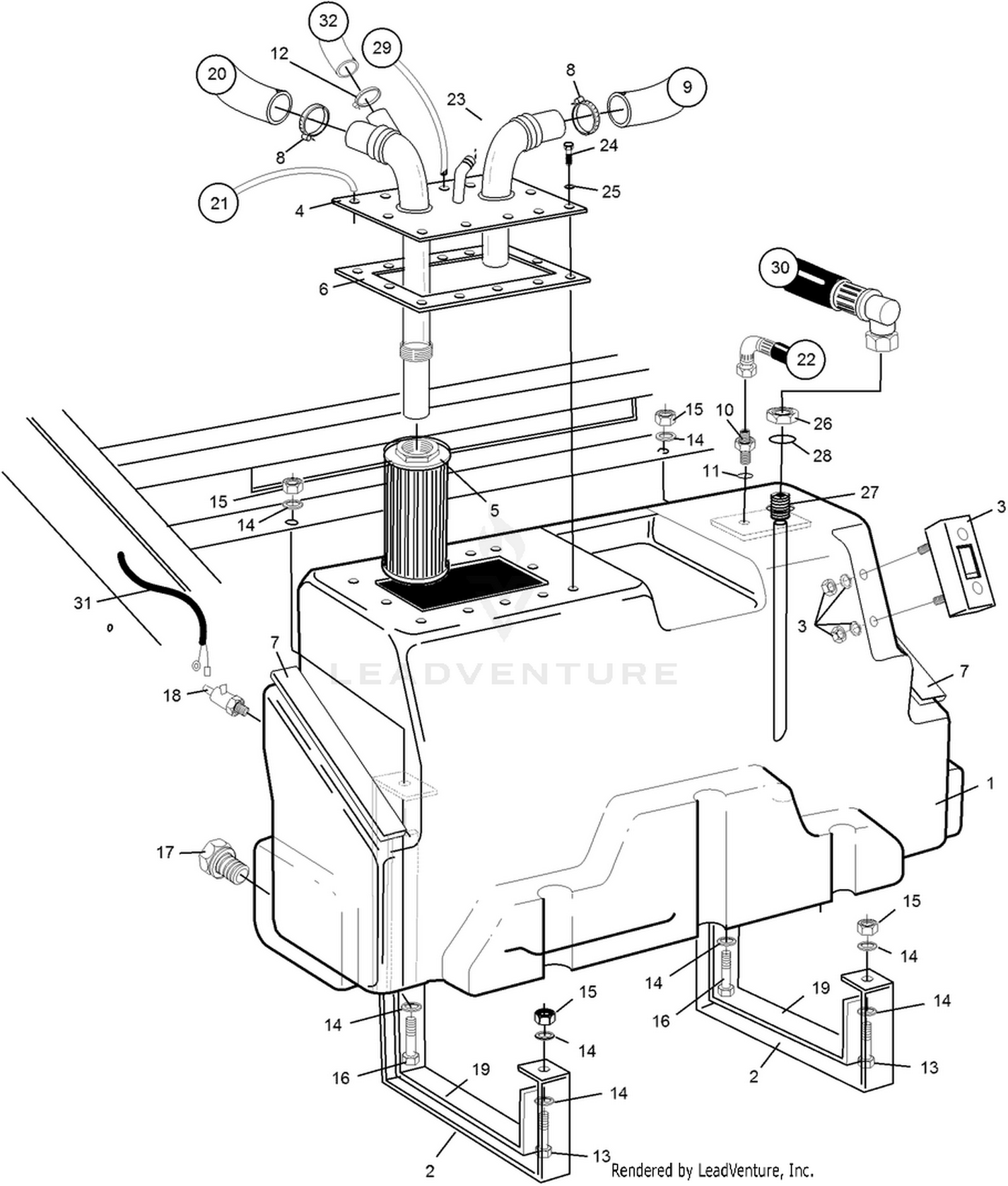 Hydraulic Oil Tank Assembly
