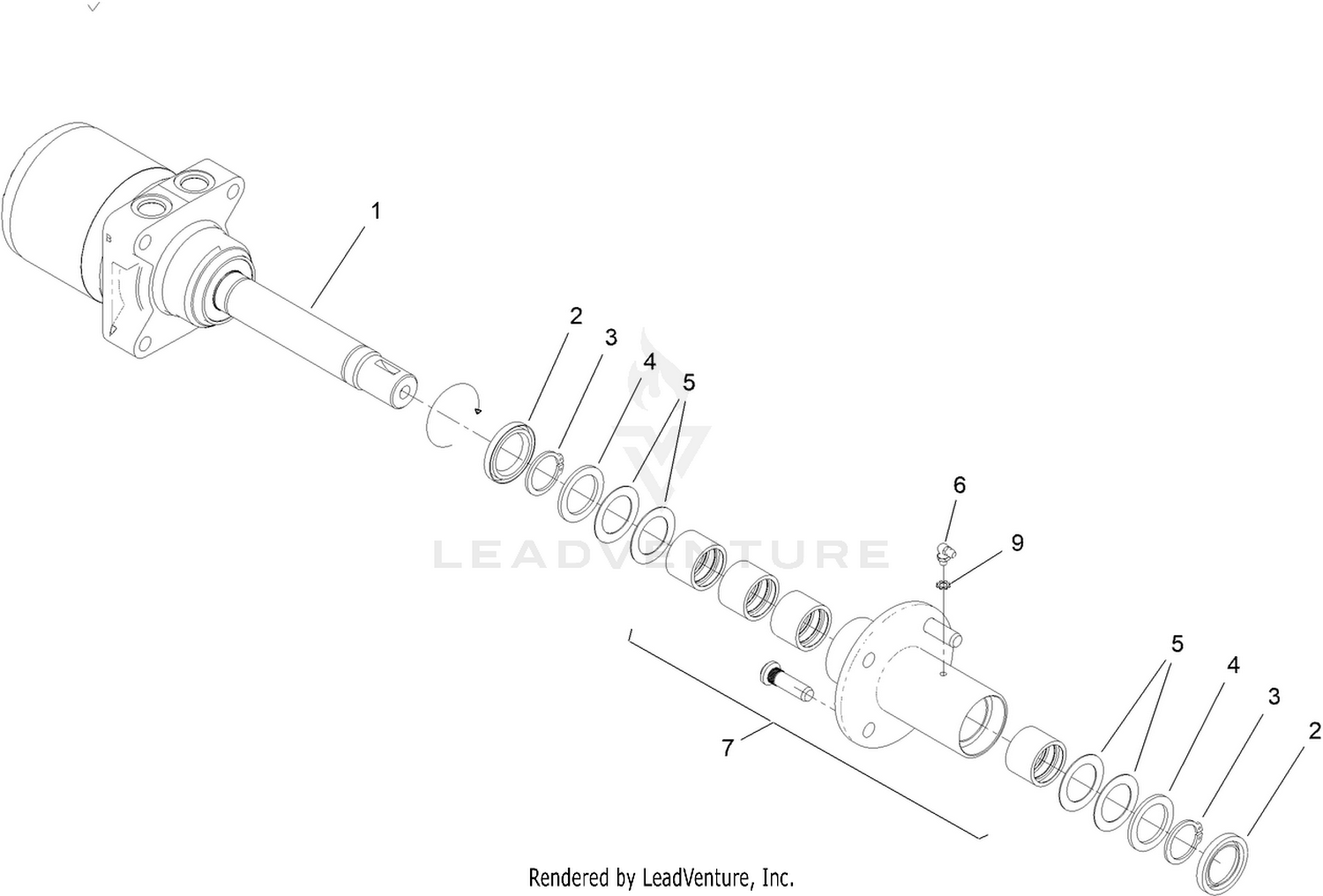 Motor and Hub Assembly