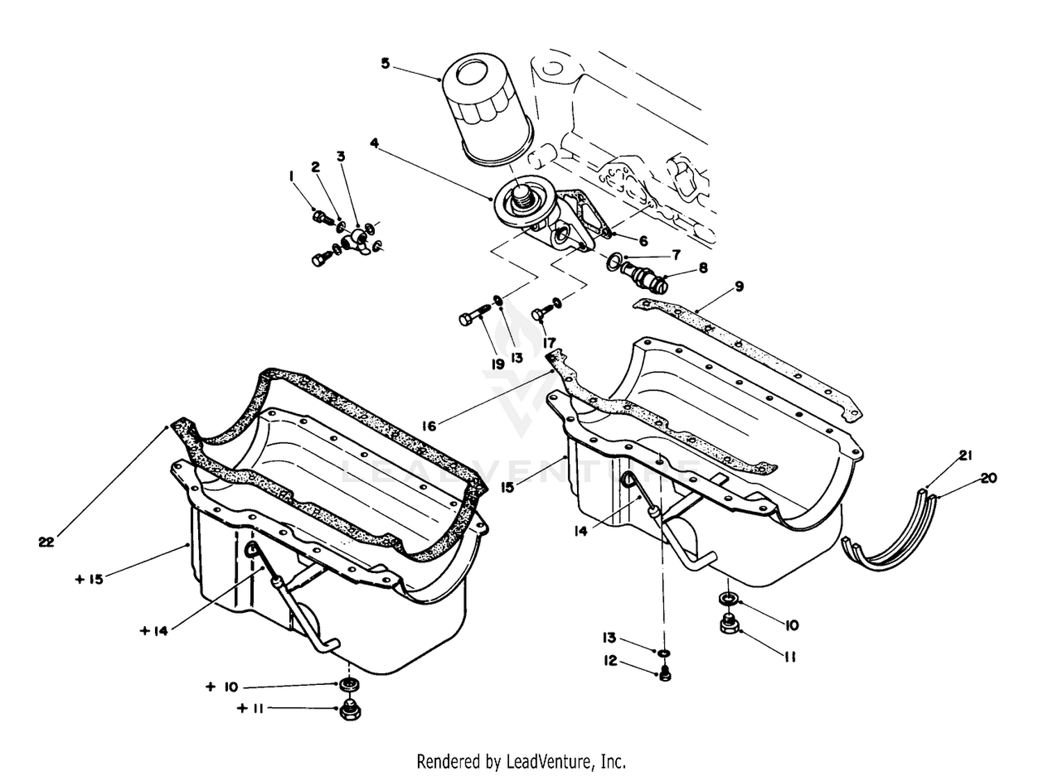 Oil Pan  Oil Filter