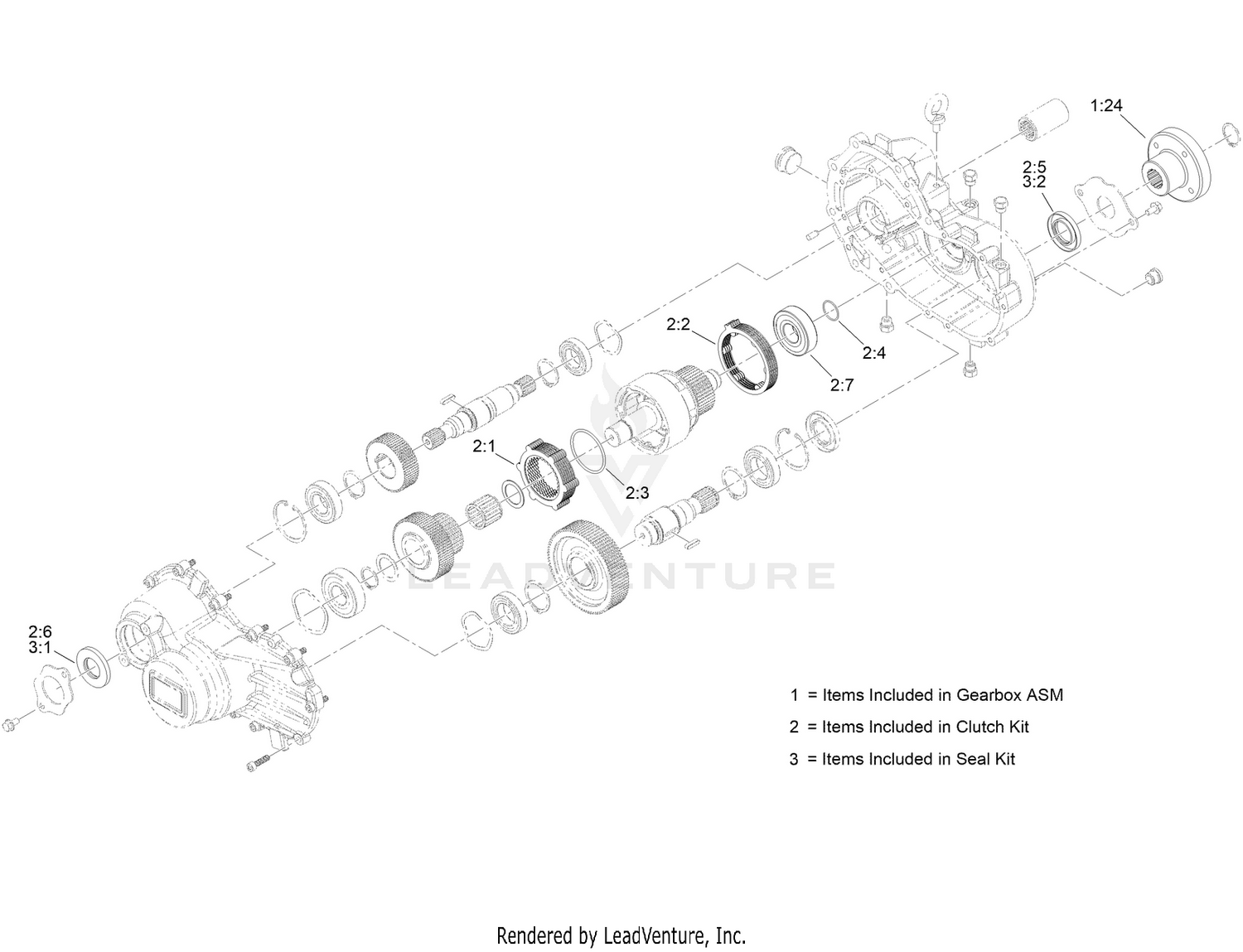 Gearbox Assembly No. 138-4083