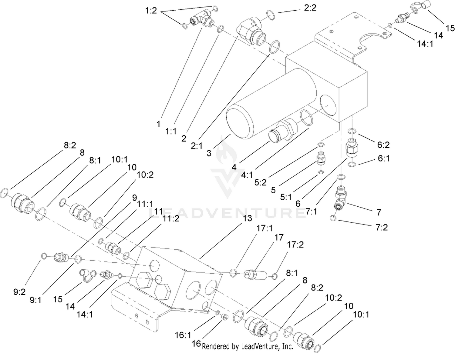 4 Wheel Drive Manifold and Filter Assembly