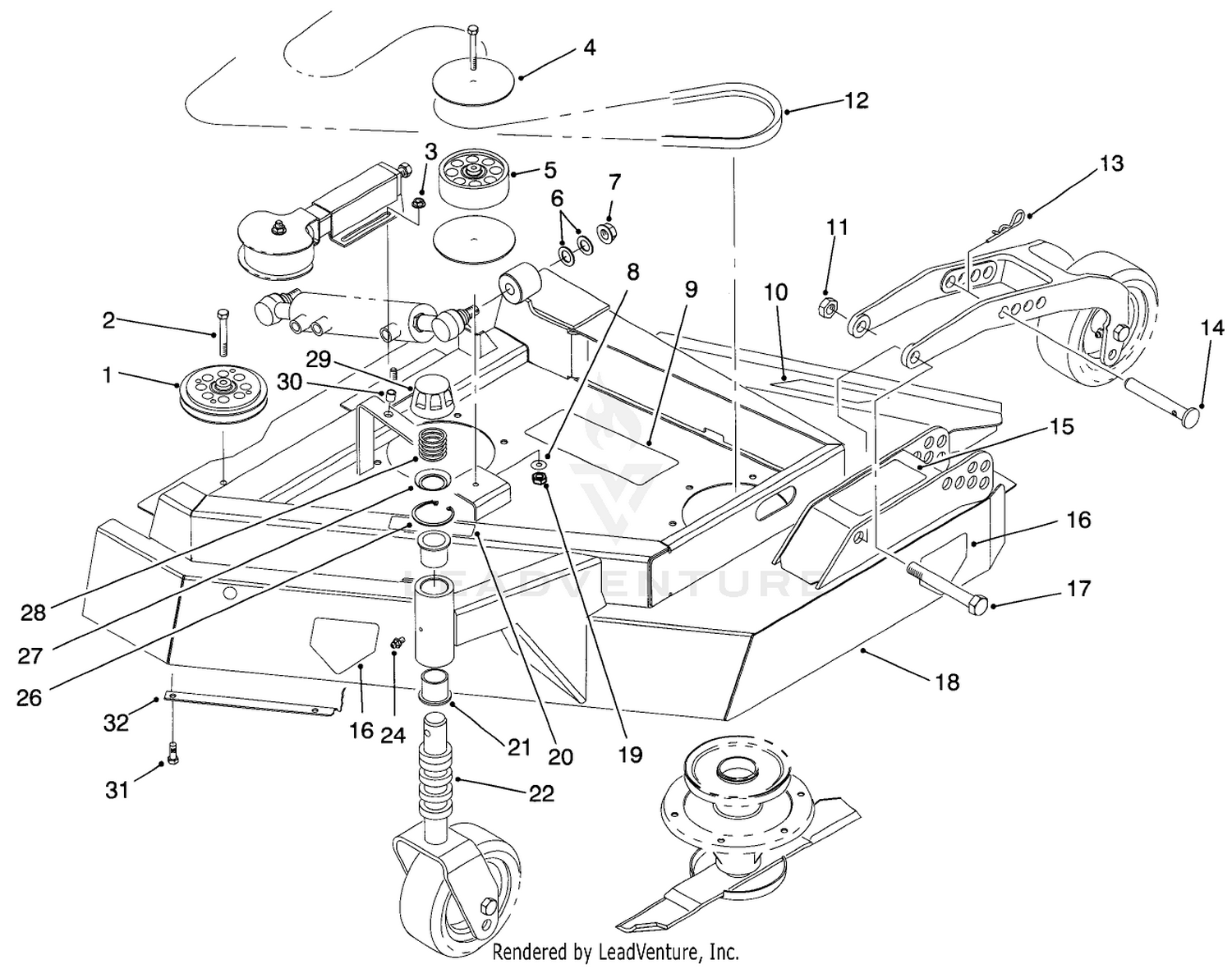 Wing Deck Assembly-L.h.