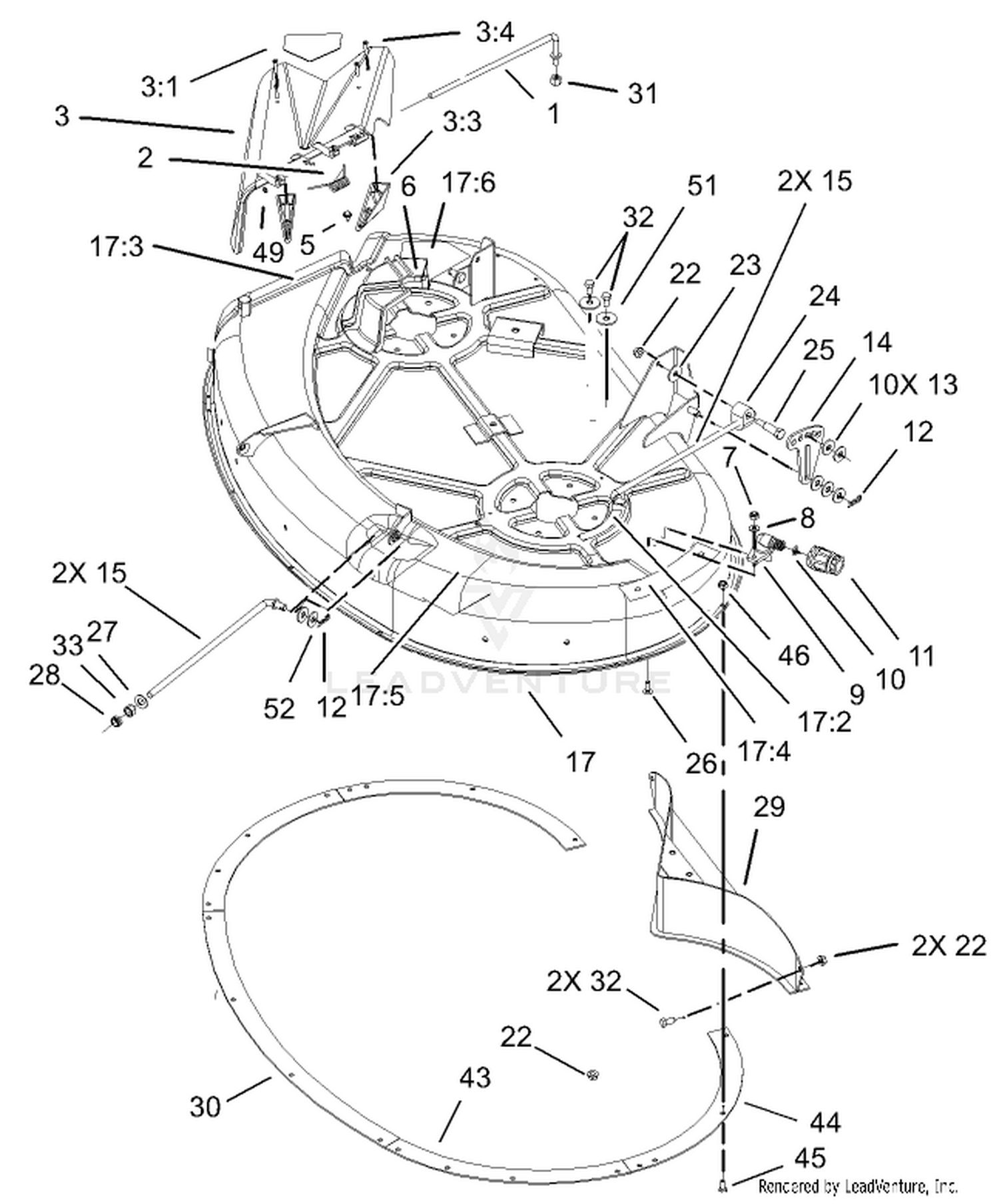 42in Deck Assembly