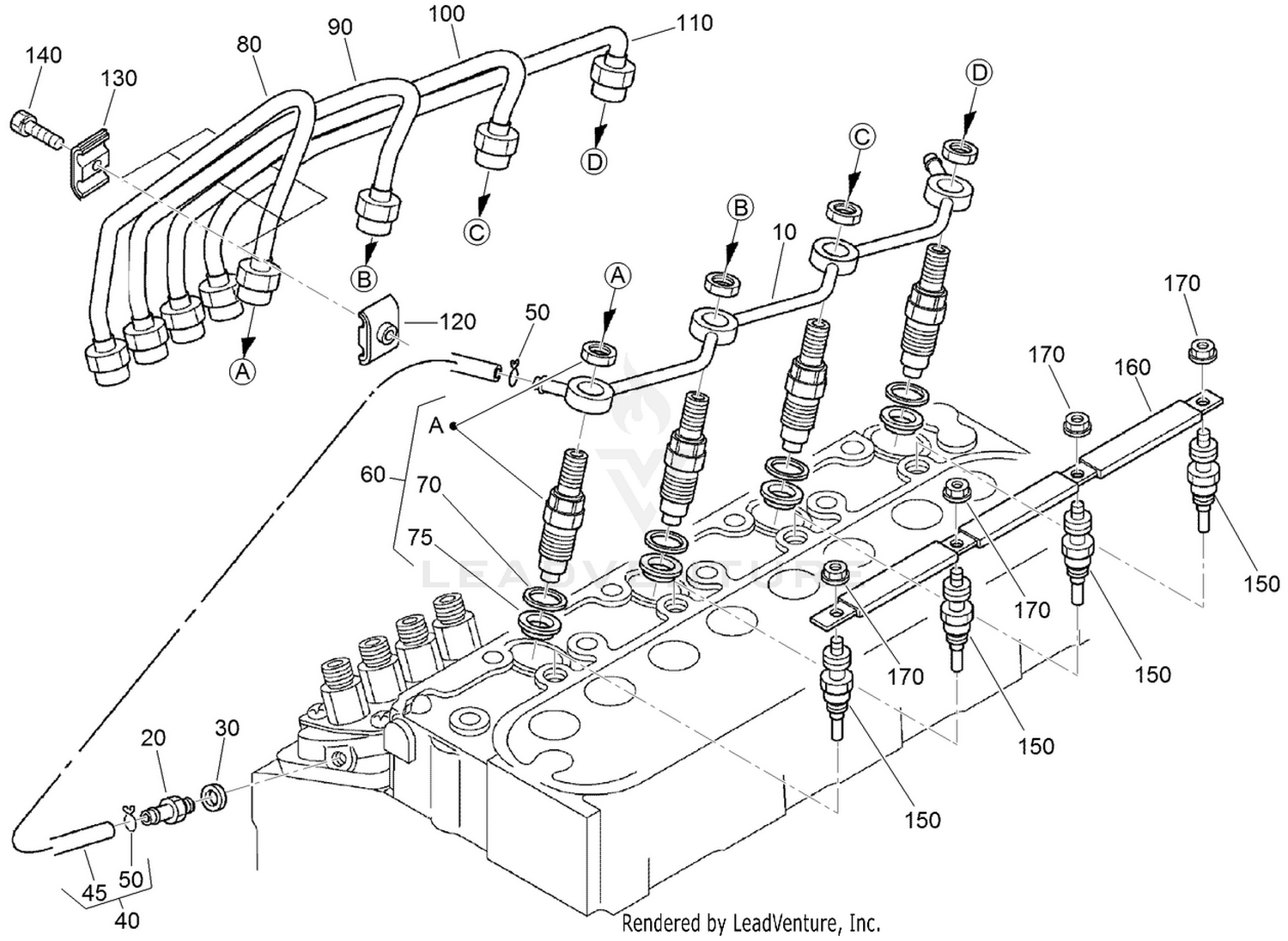 Nozzle Holder and Glow Plug Assembly