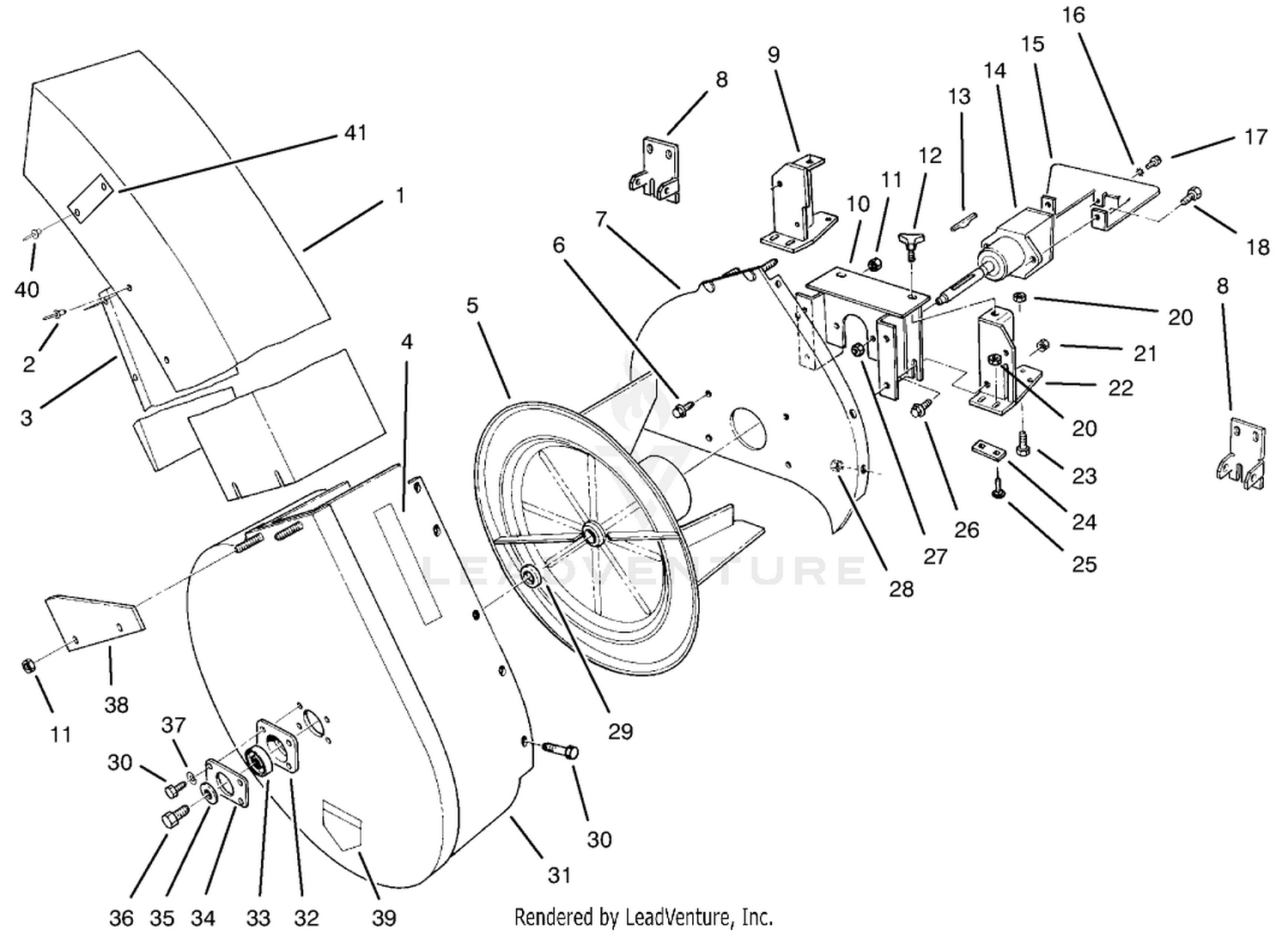 Blower Housing and Mount Assembly