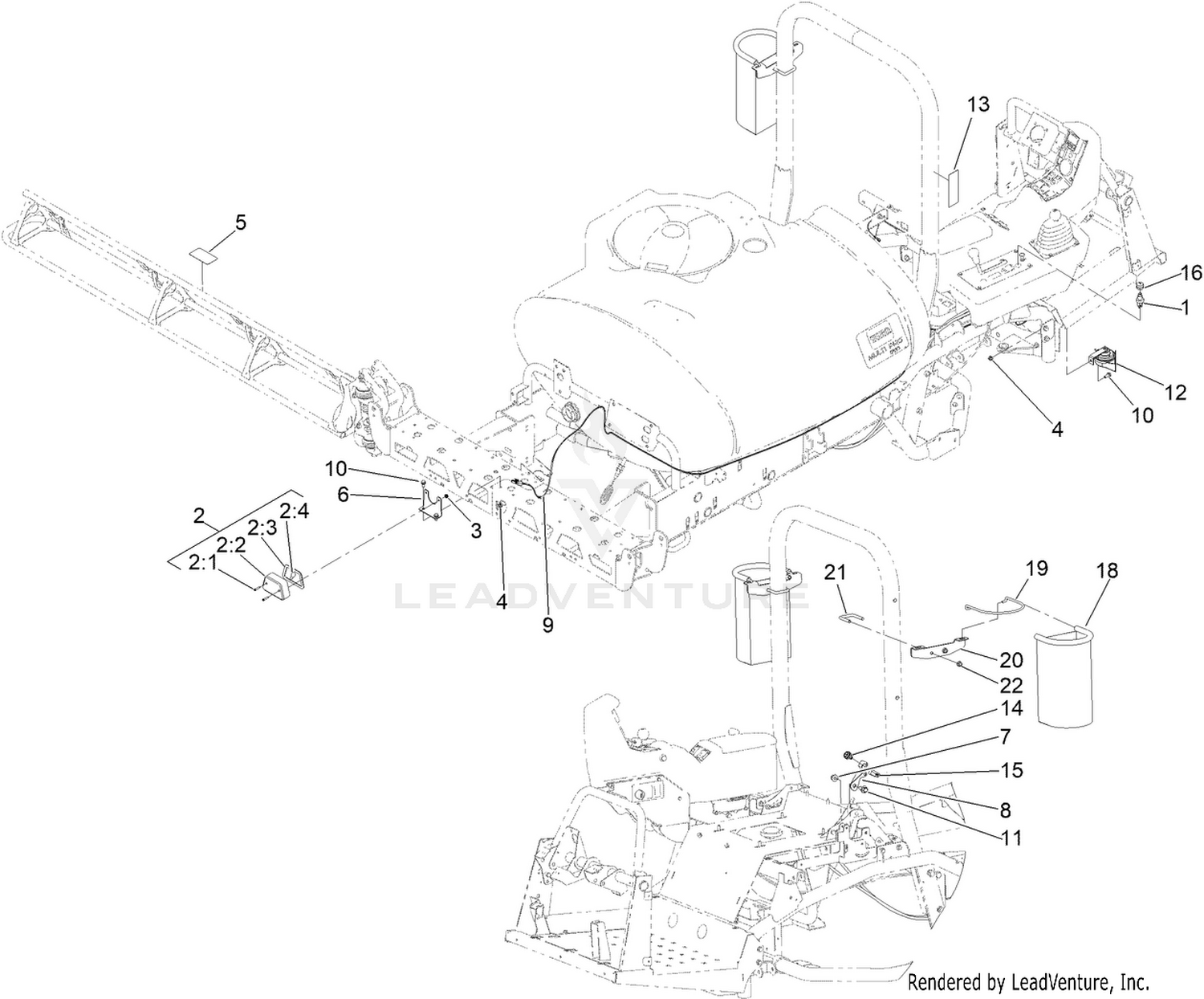 Multi Pro 1750 Turf Sprayer CE Kit Assembly