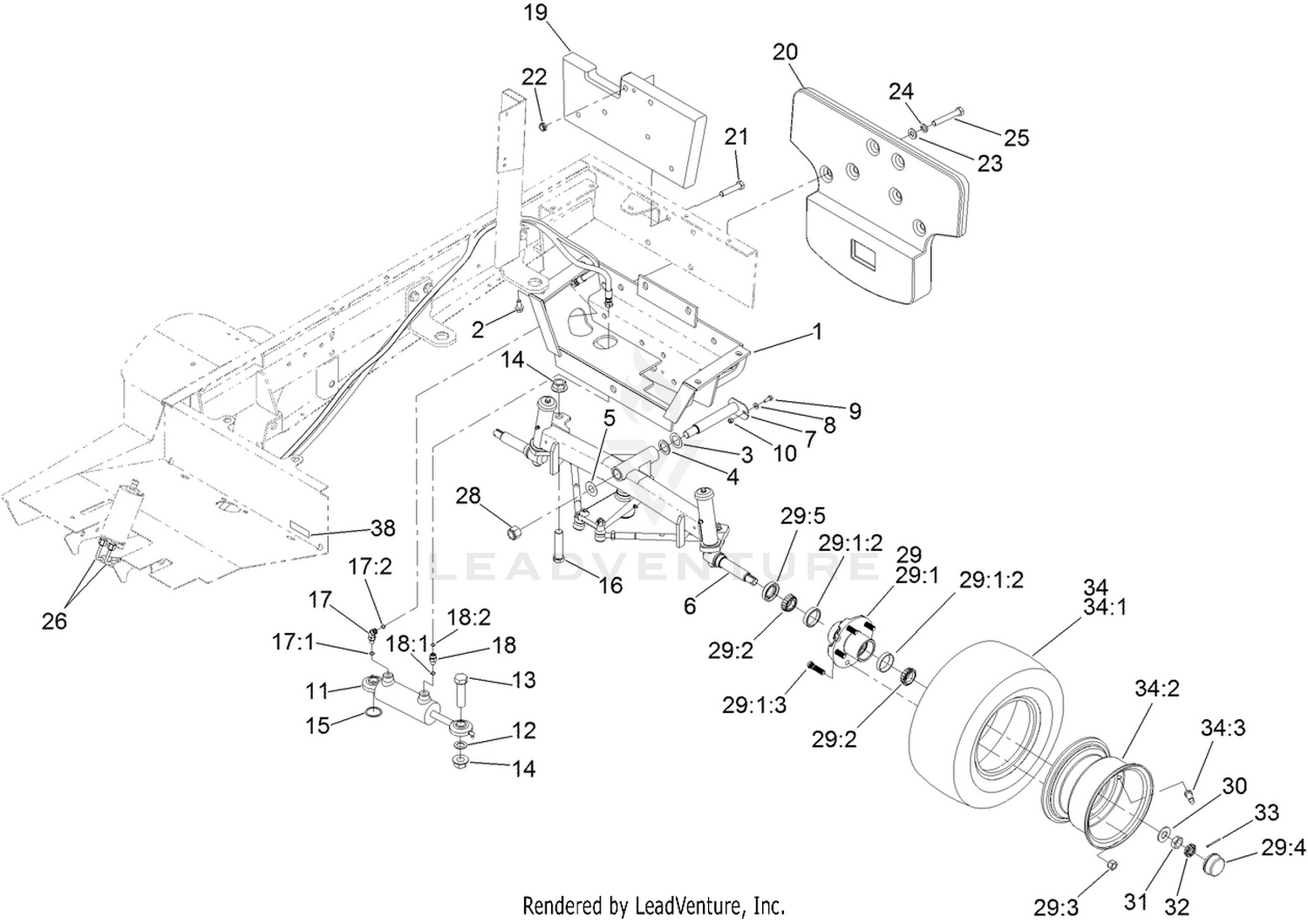 Rear Steering Assembly