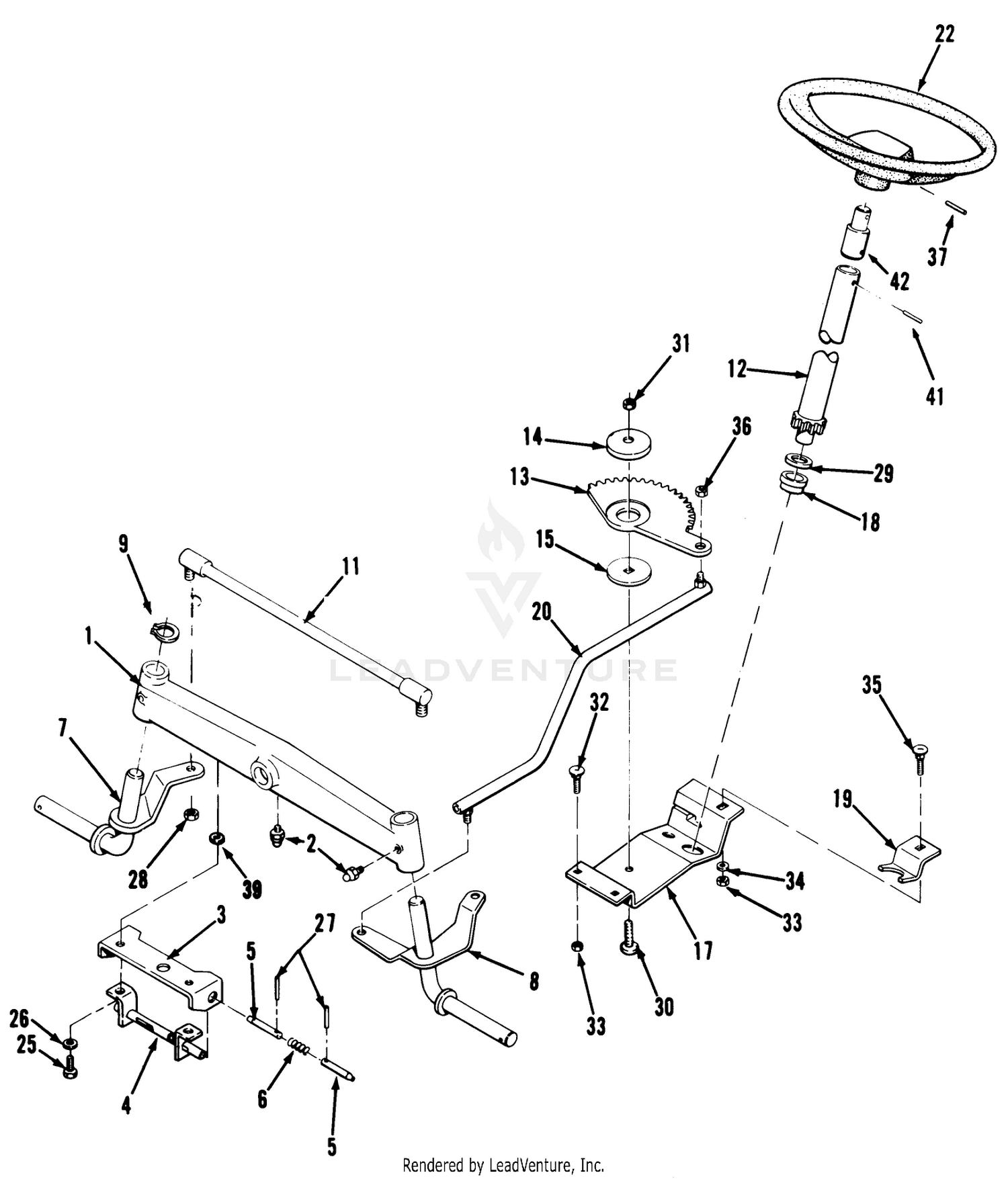 Front Axle  Steering Assembly