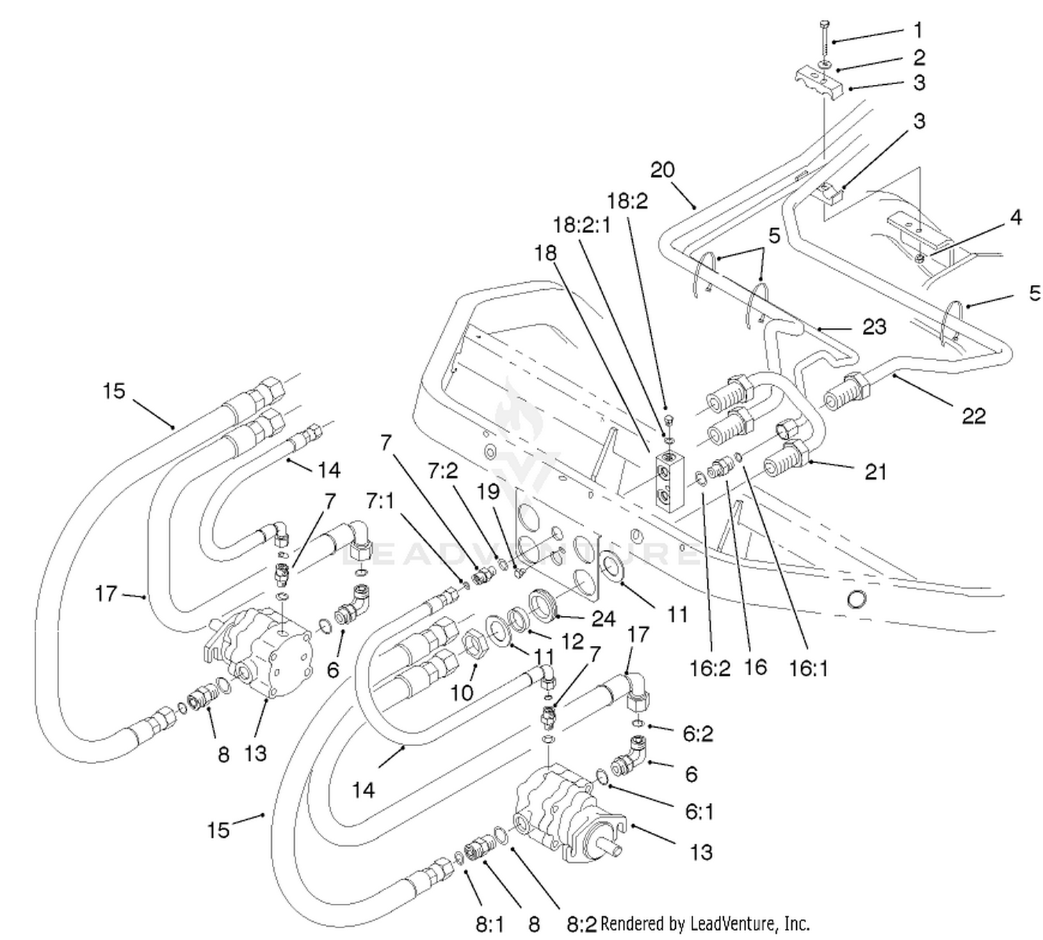 Front Bulkhead And Reel Motor Assembly