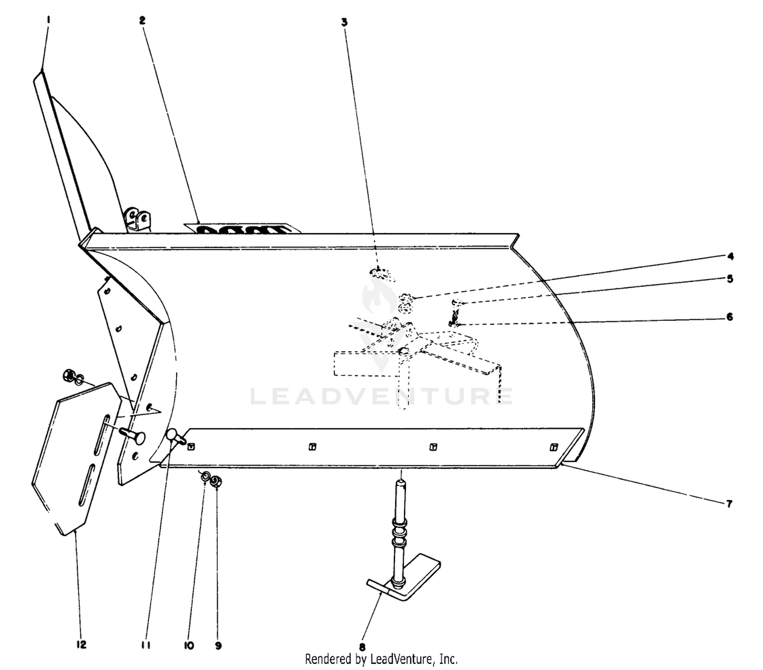 V-Plow Model No. 30750 (optional)
