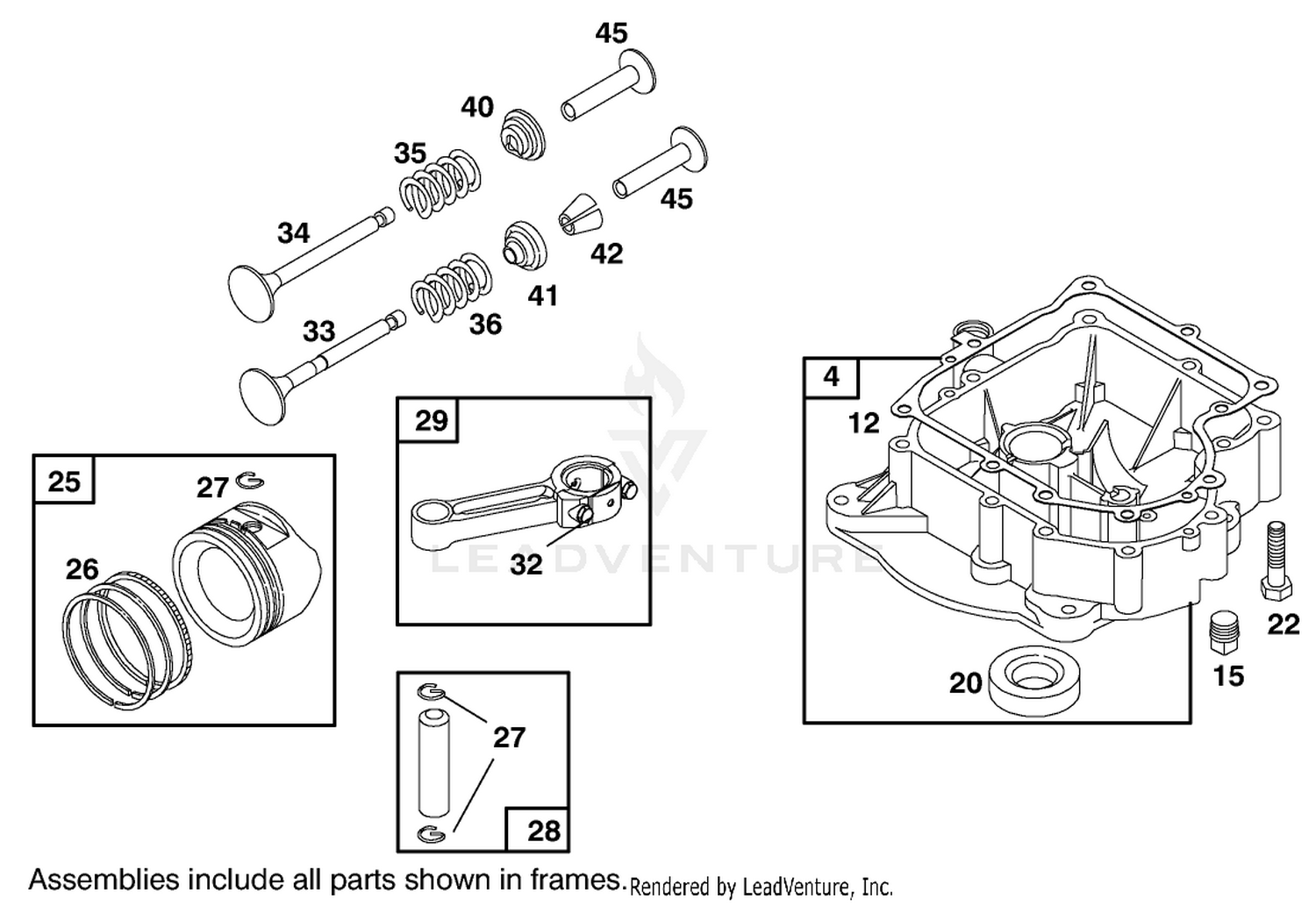 Piston Assembly  Briggs and Stratton 284707-1148-E1
