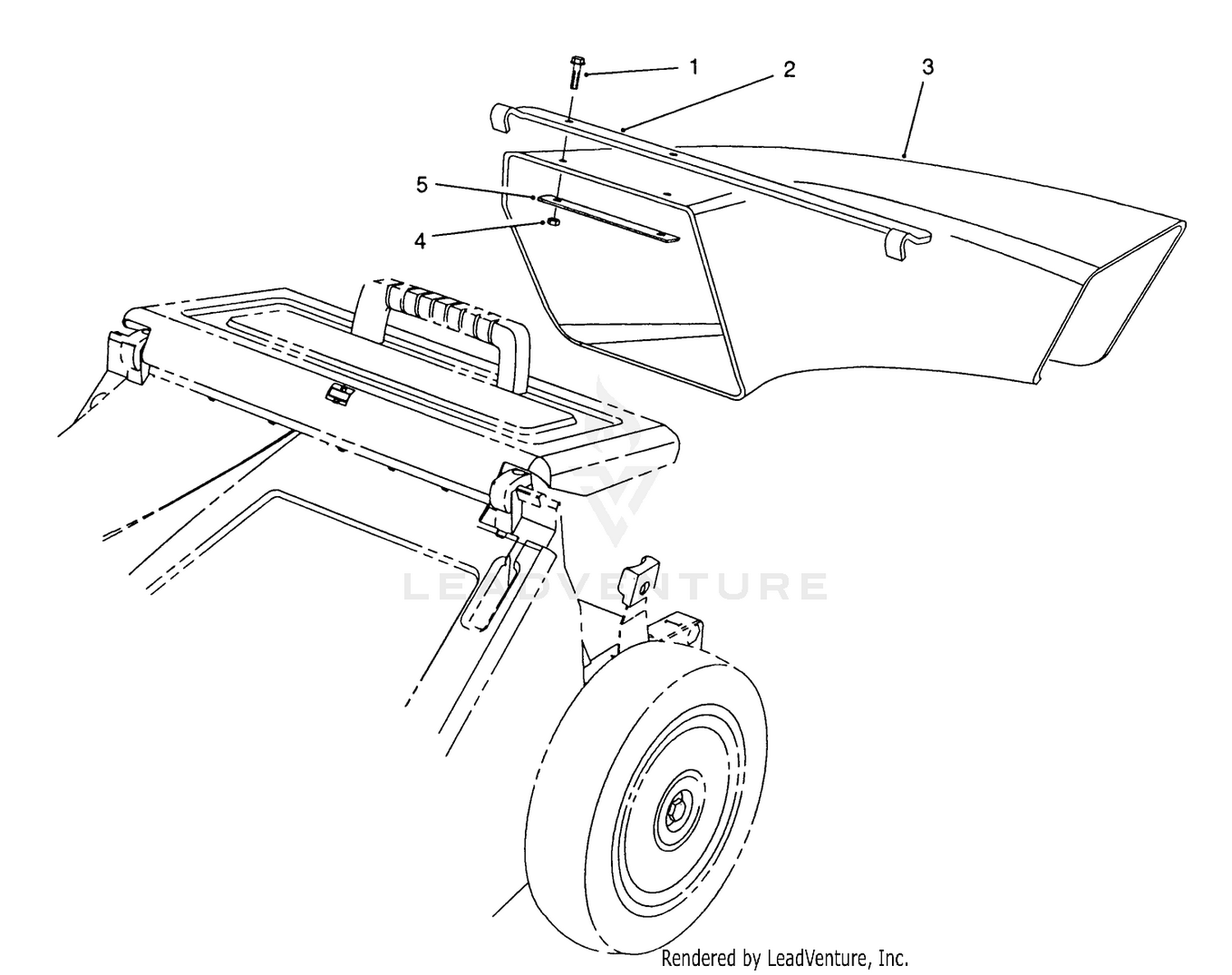 Side Discharge Chute Model No. 59112 (optional)