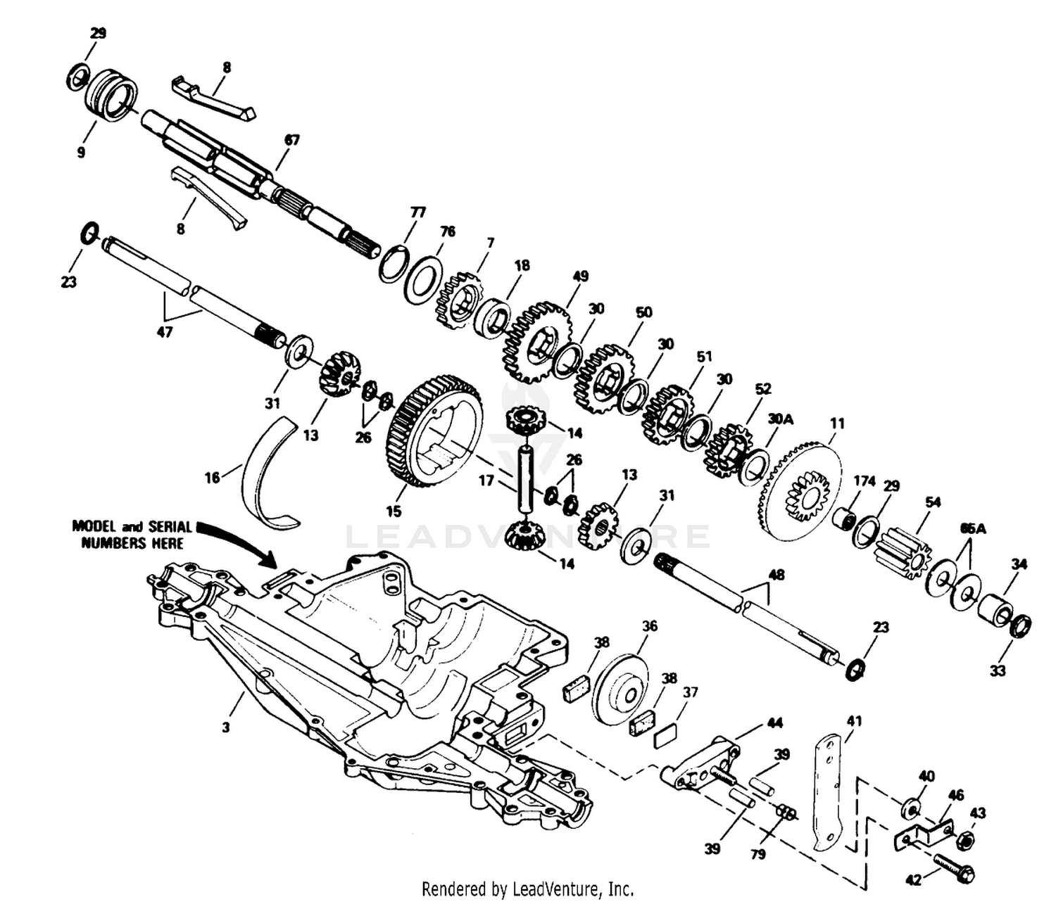 Peerless Transaxle Model No. 915-020 (cont.)