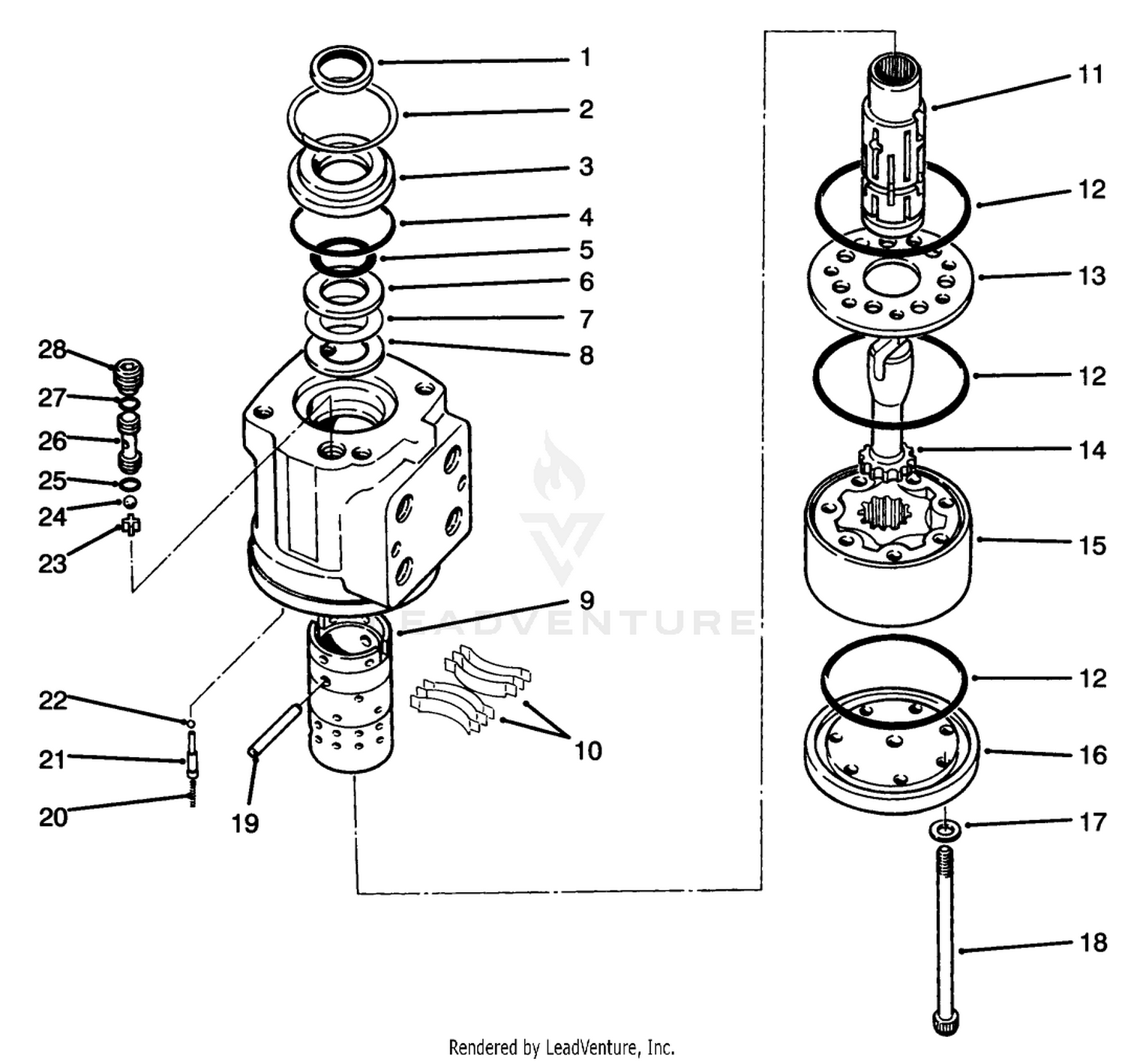Power Steering Valve Assembly No. 74-2720