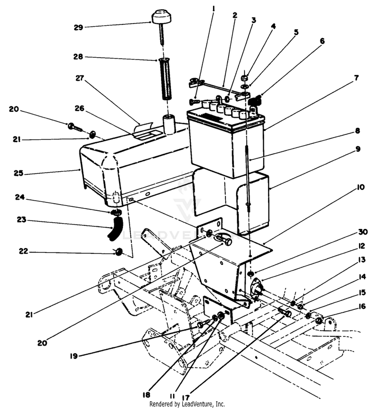 Hydraulic Tank  Battery Assembly