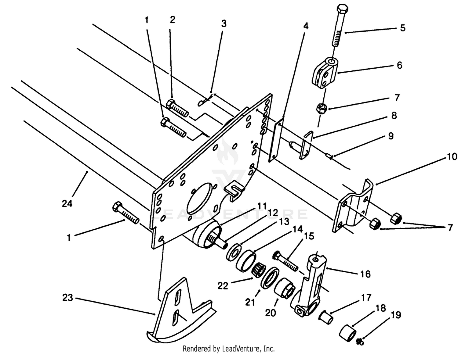 5 Blade Cutting Unit Roller Assembly