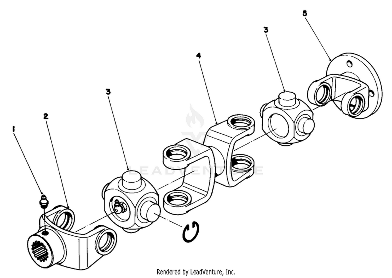 Double Universal Joint Assembly No. 37-2520