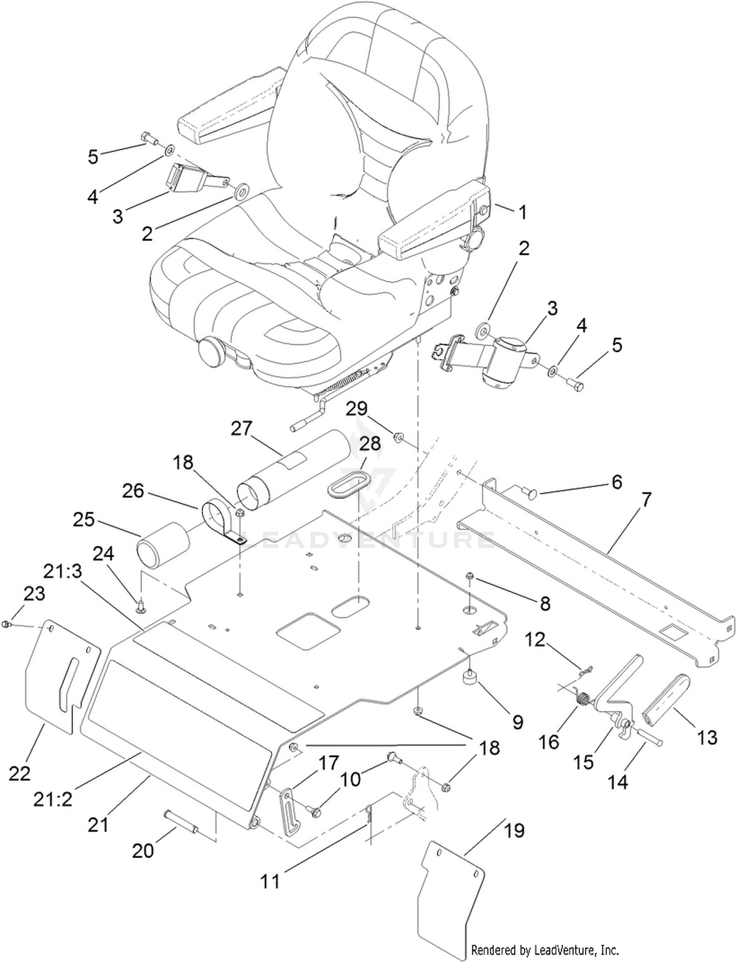 Seat and Seat Plate Assembly