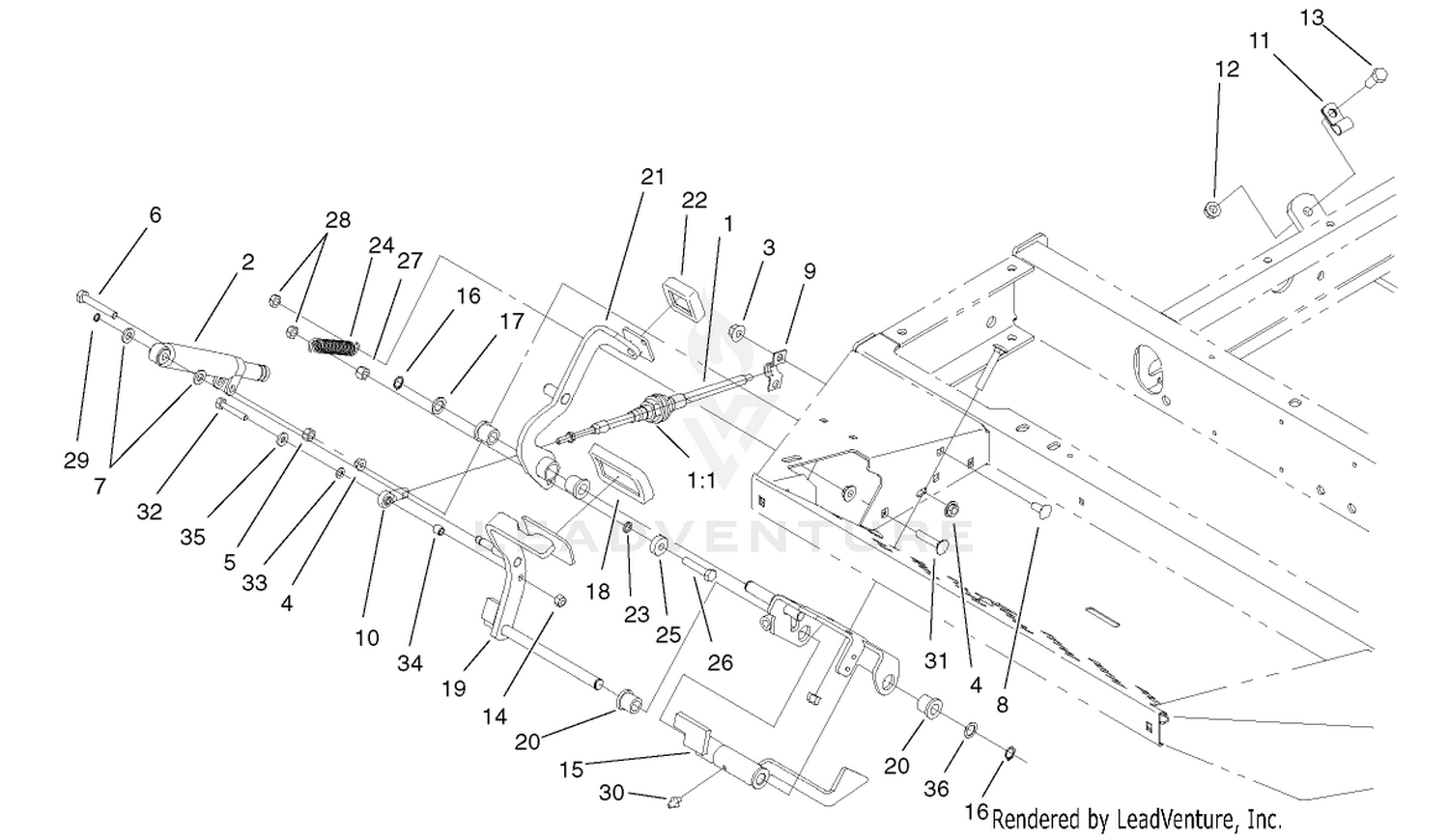 Traction Pedal Assembly
