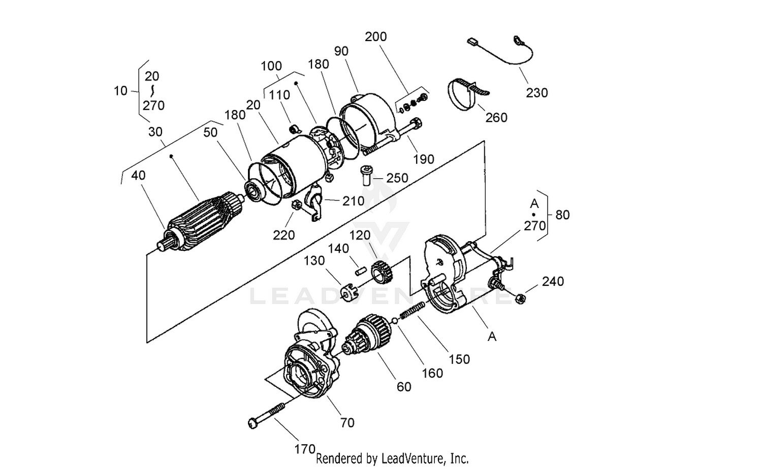 Starter Assembly No. 98-9705