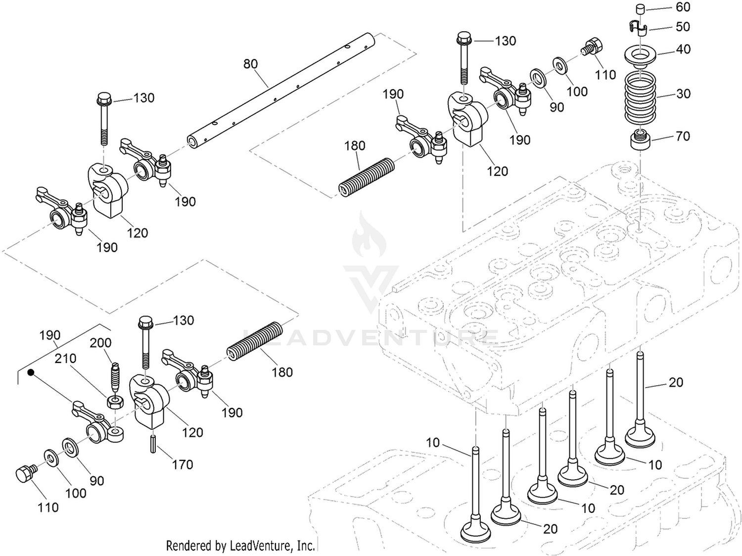 Valve and Rocker Arm Assembly