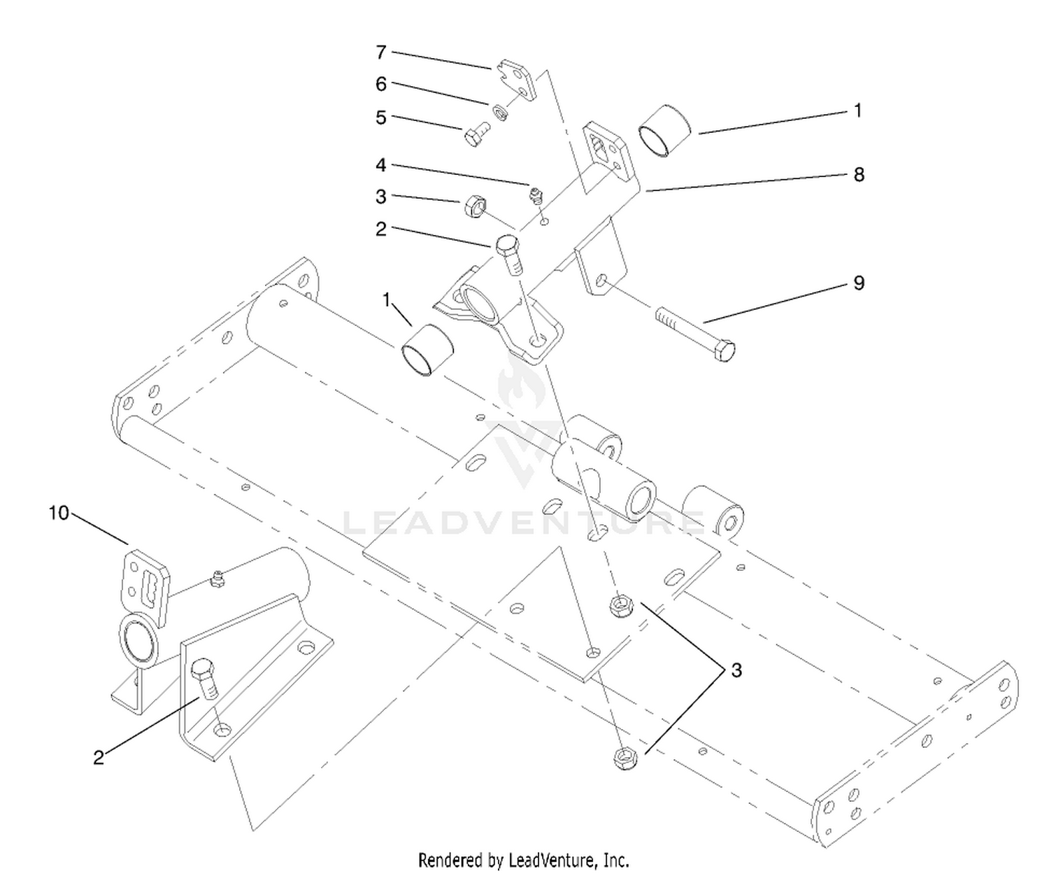 Front  Rear Support Assembly