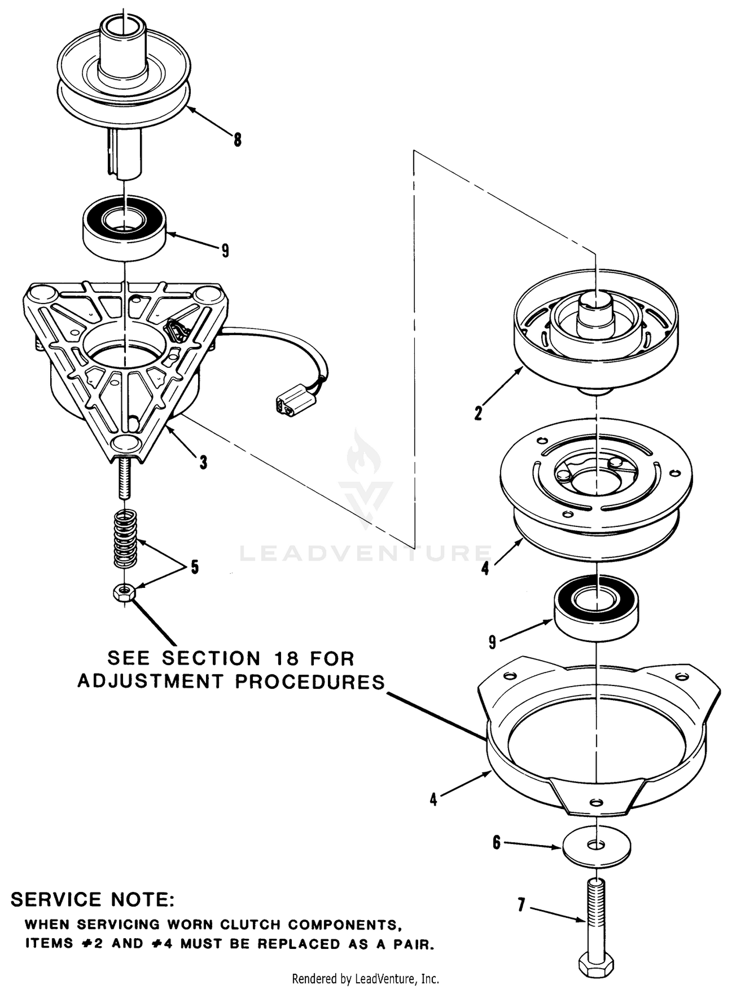 Engine Pulley  Pto Clutch Assembly