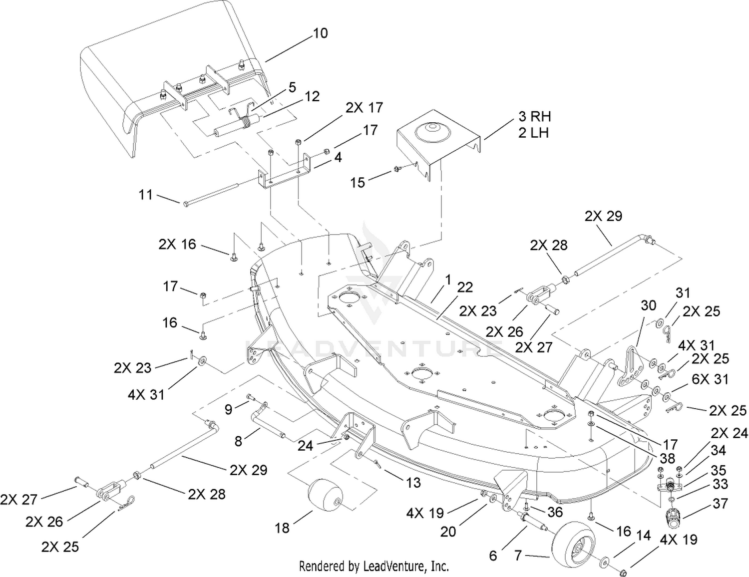 48in Deck Assembly