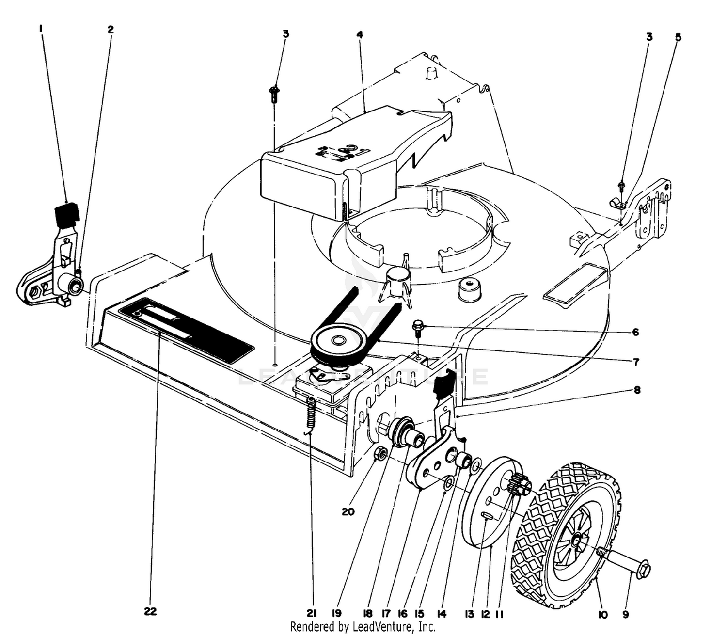 Front Wheel  Pivot Arm Assembly