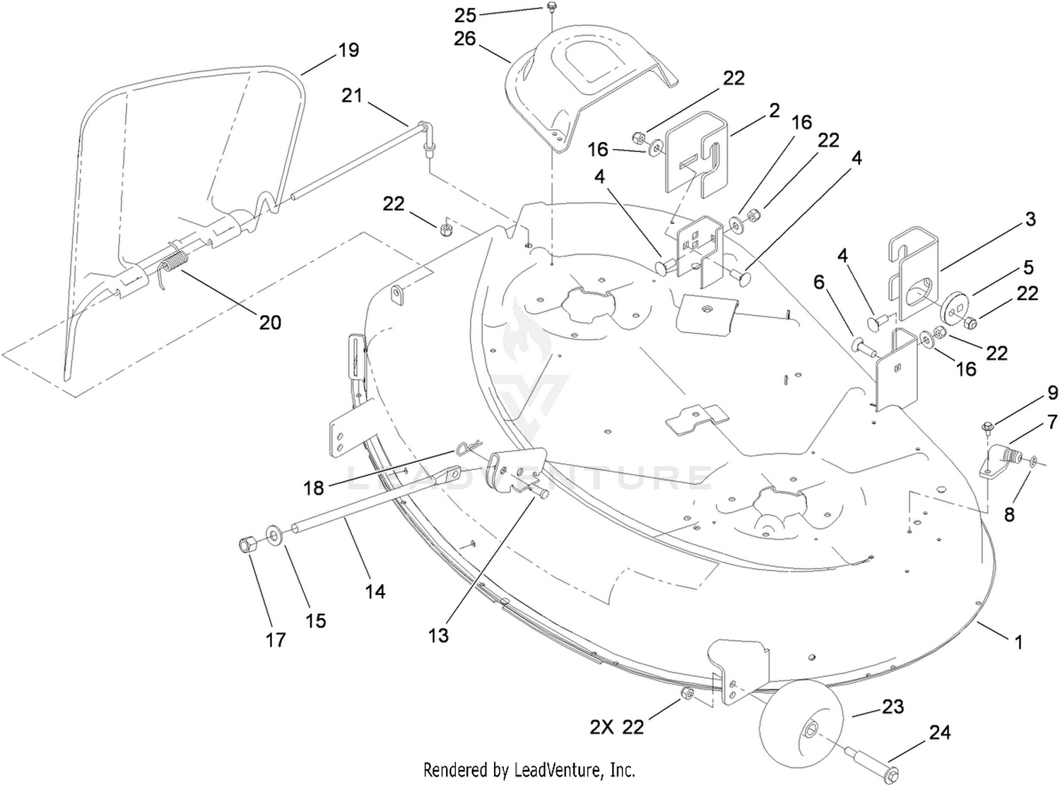42 Inch Deck Assembly