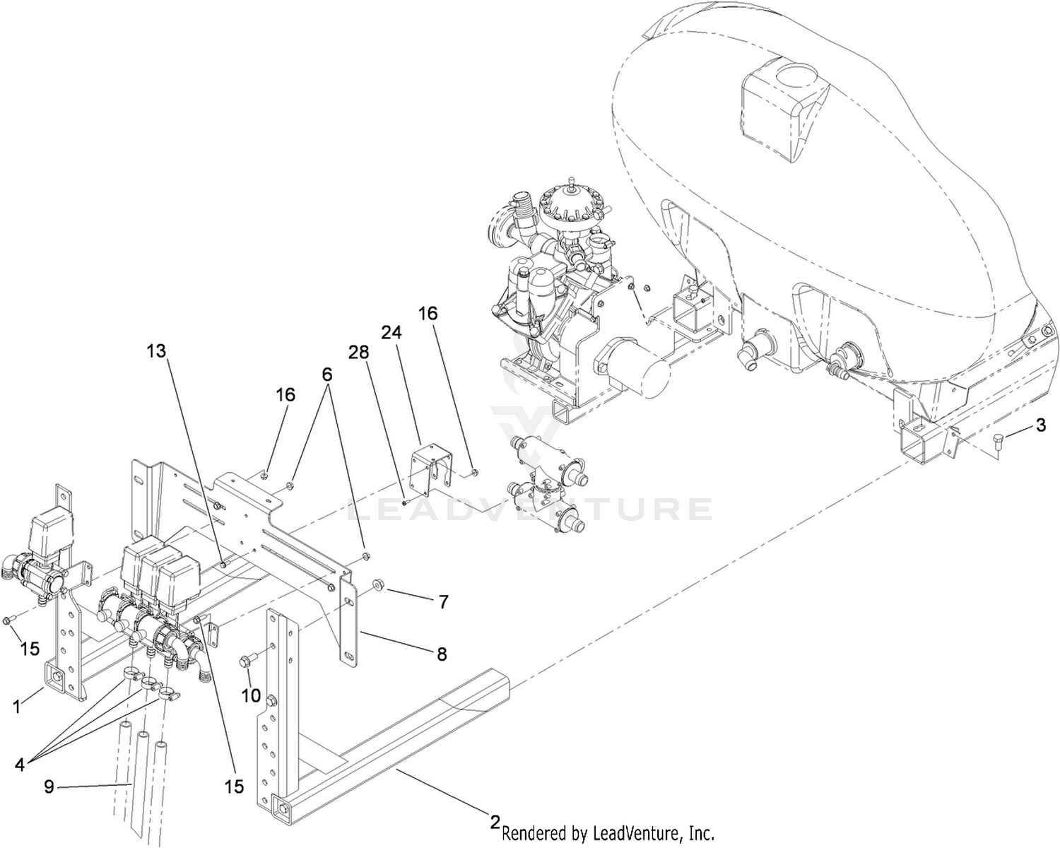 Sprayer Component Assembly
