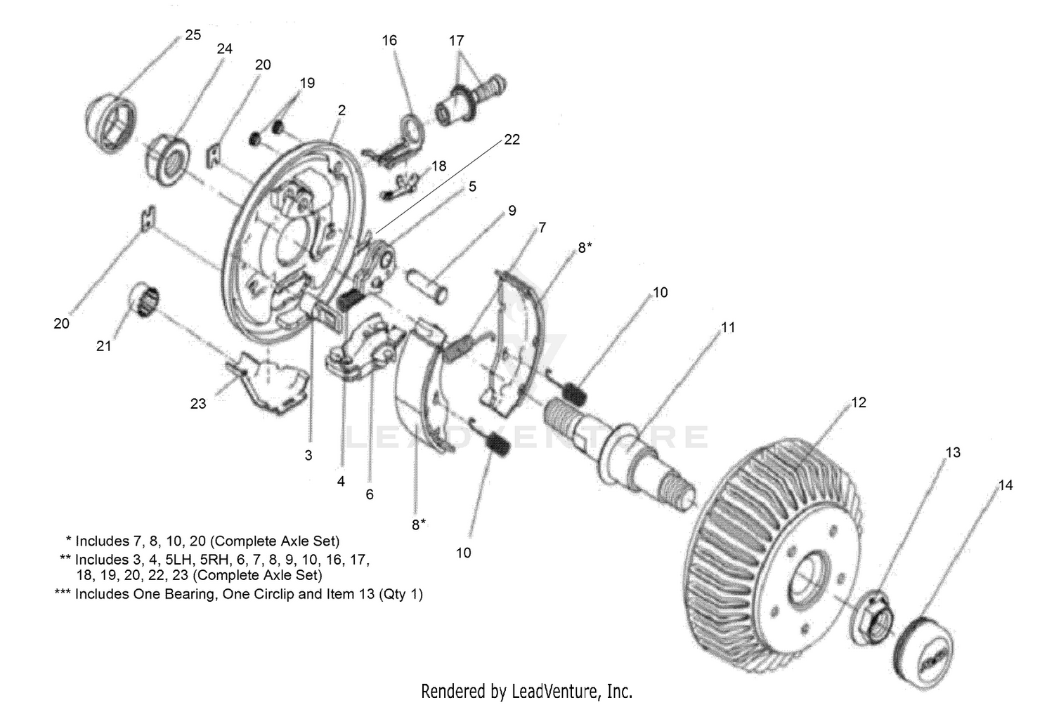 Axle Assembly No. 111-9901