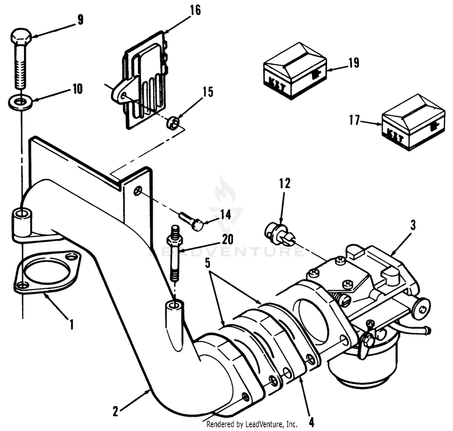 12hp Engine Carburetor Assembly