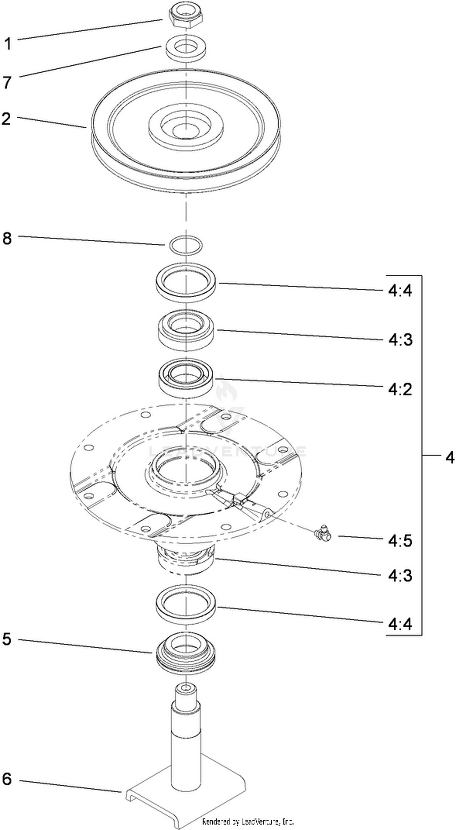 Low Driven Idler Assembly No. 104-3532