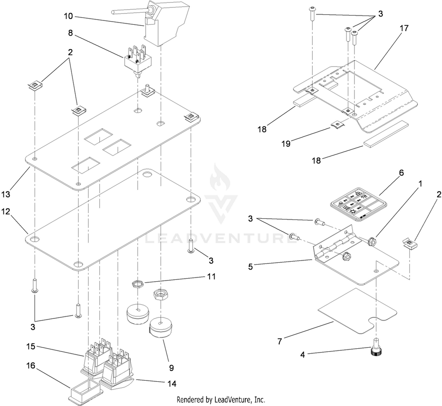 Fuse Block and Switchplate Assembly
