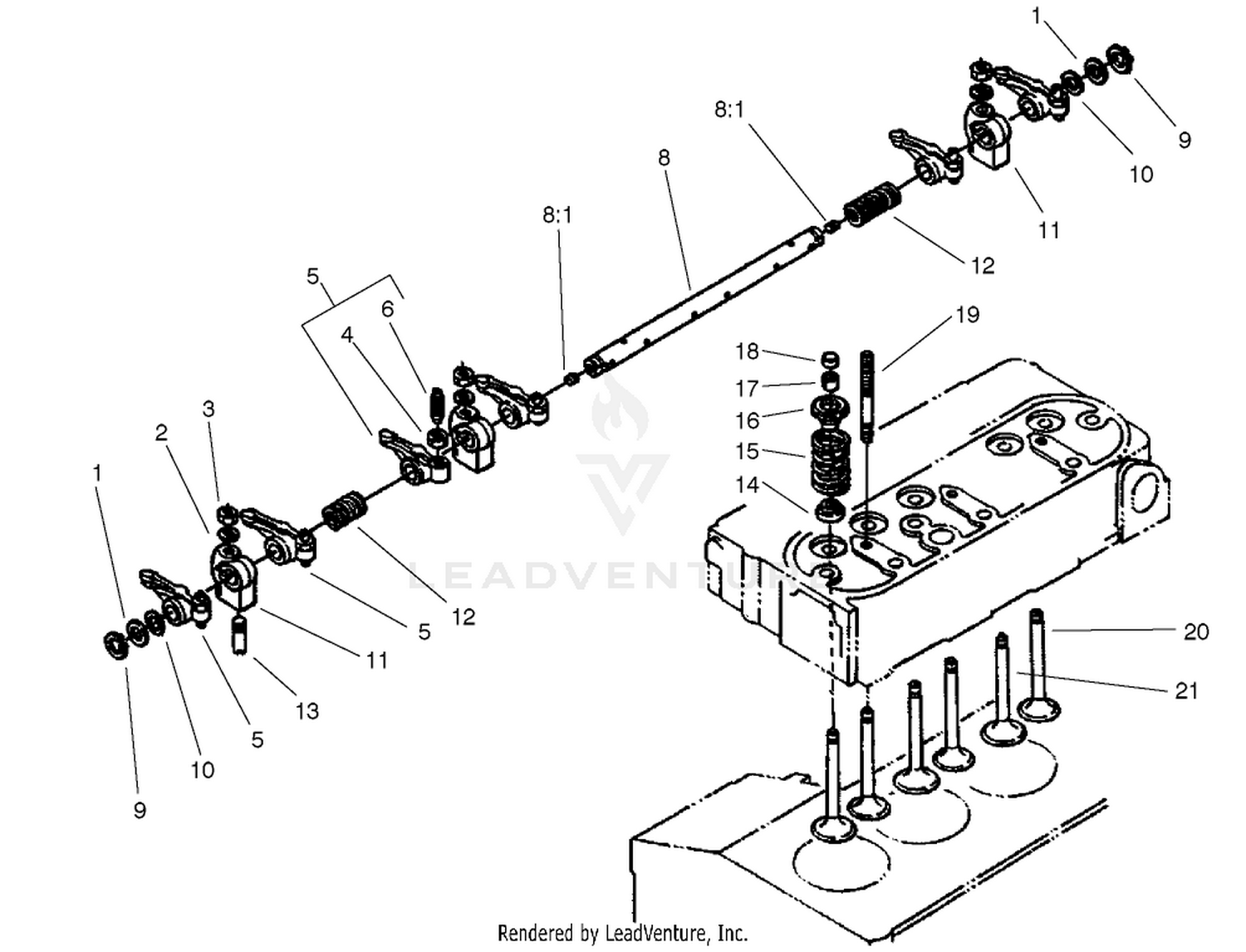 Valve And Rocker Arm Assembly