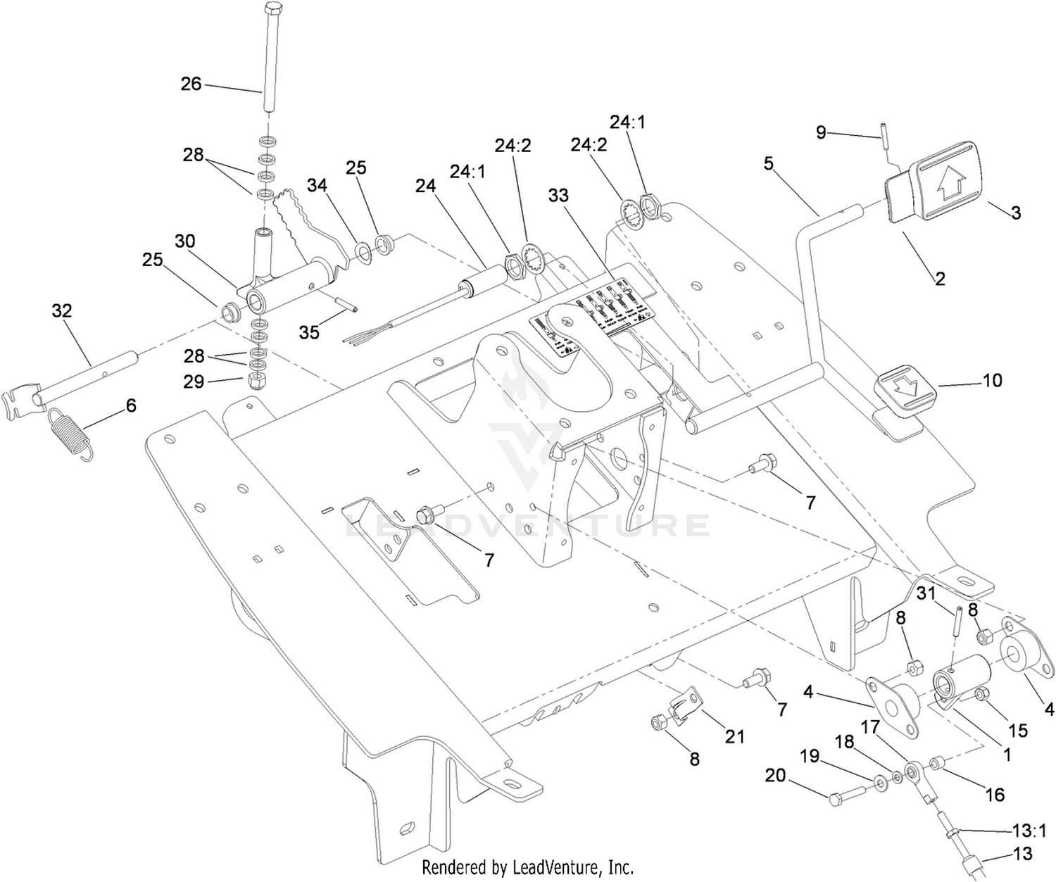 Traction Pedal Assembly