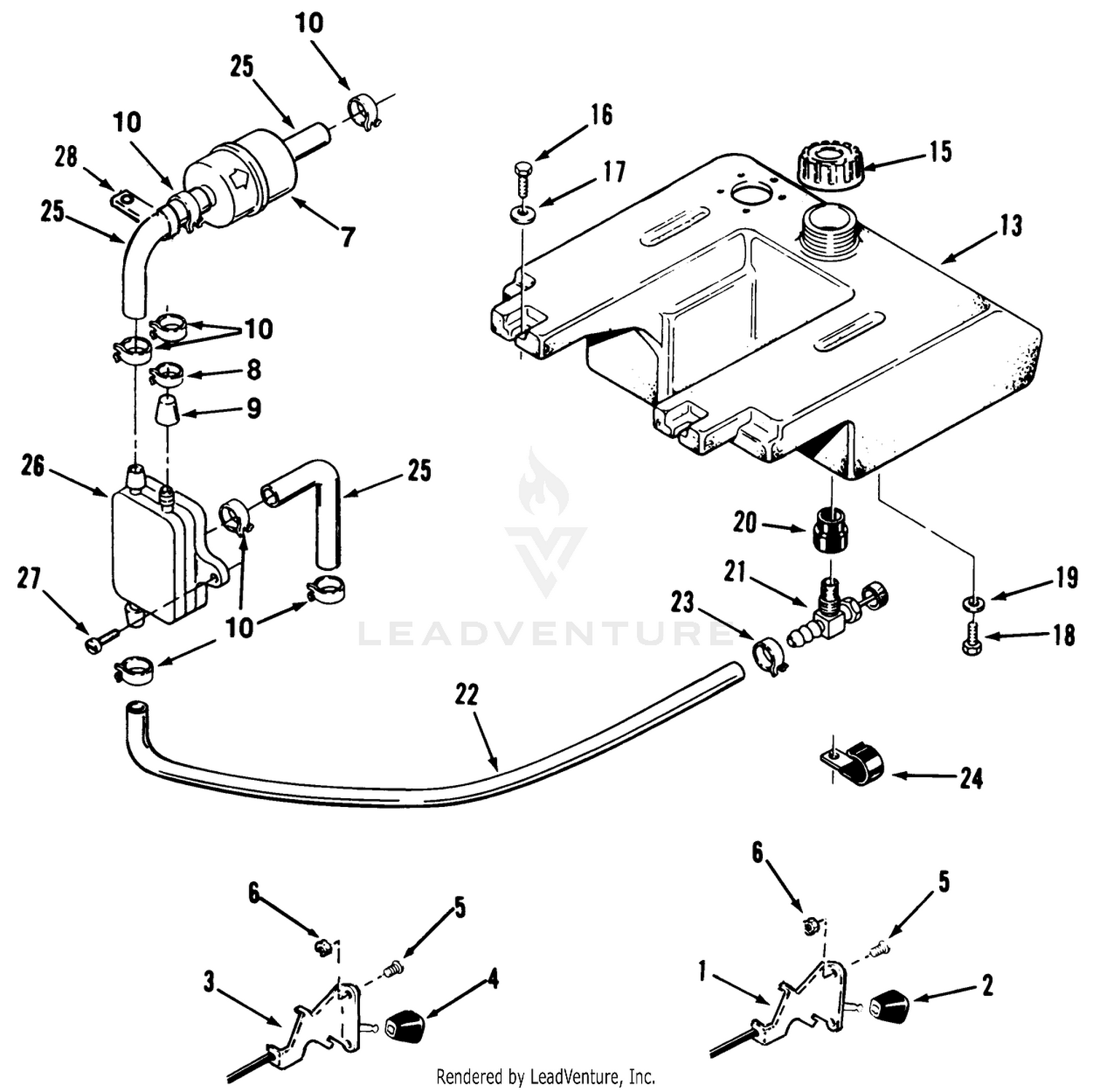 Throttle Choke And Fuel Controls