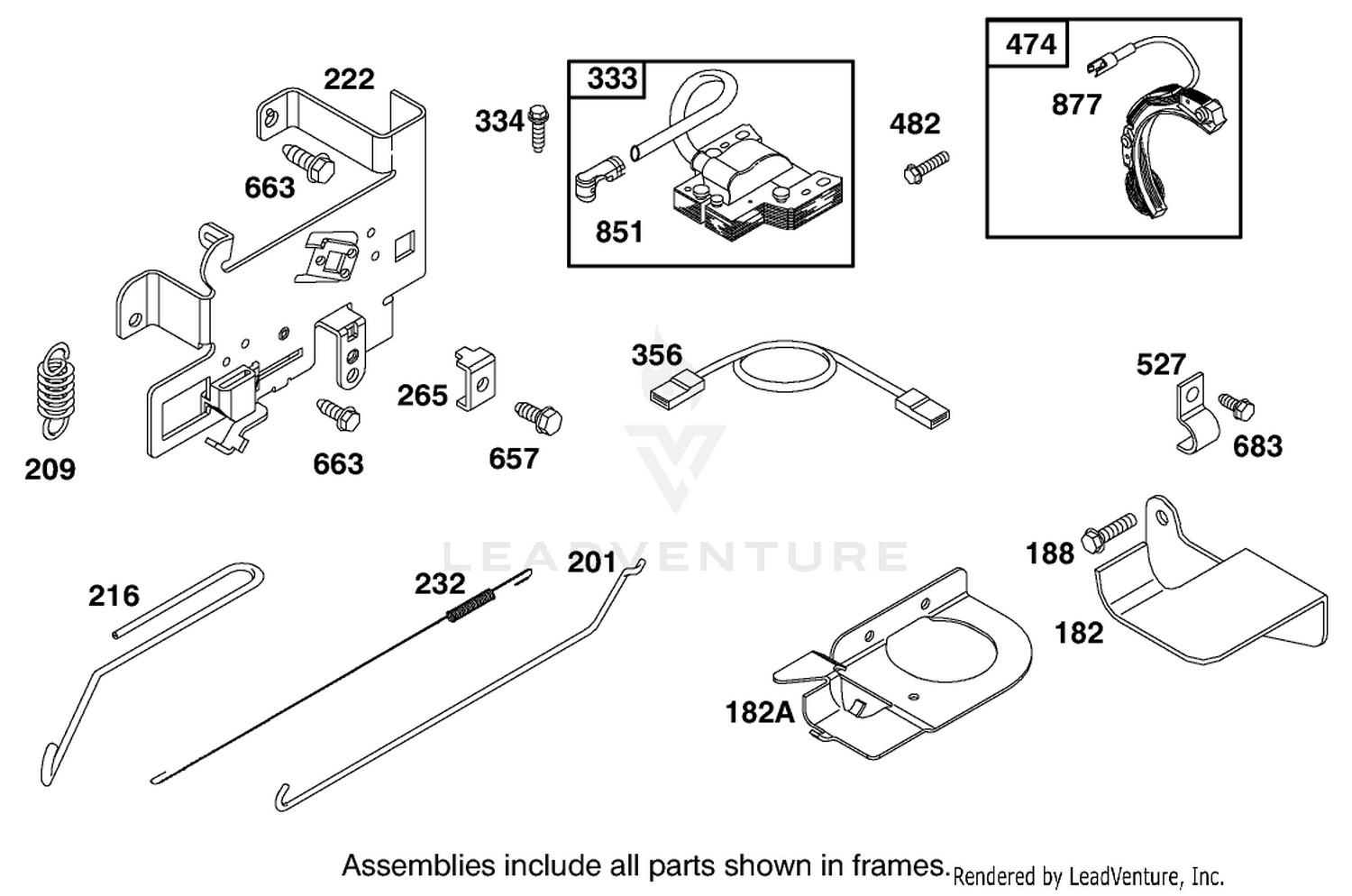 Engine Briggs  Stratton Model 28m707-1182-E1 6