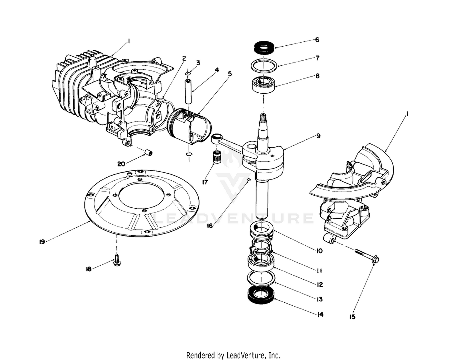 Crankshaft Assembly (engine No. 47pg6)