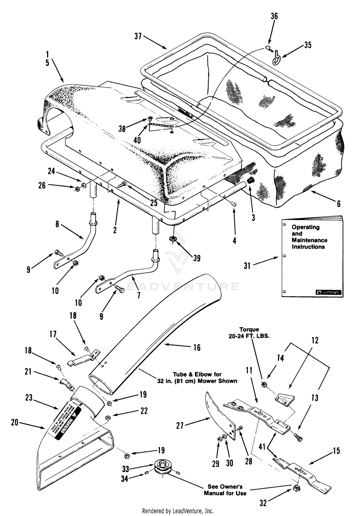 B-Series Rear Baggers-Vin-S 07-06bb01,02/32in./81cm  07-06bx01,02/37in./94cm