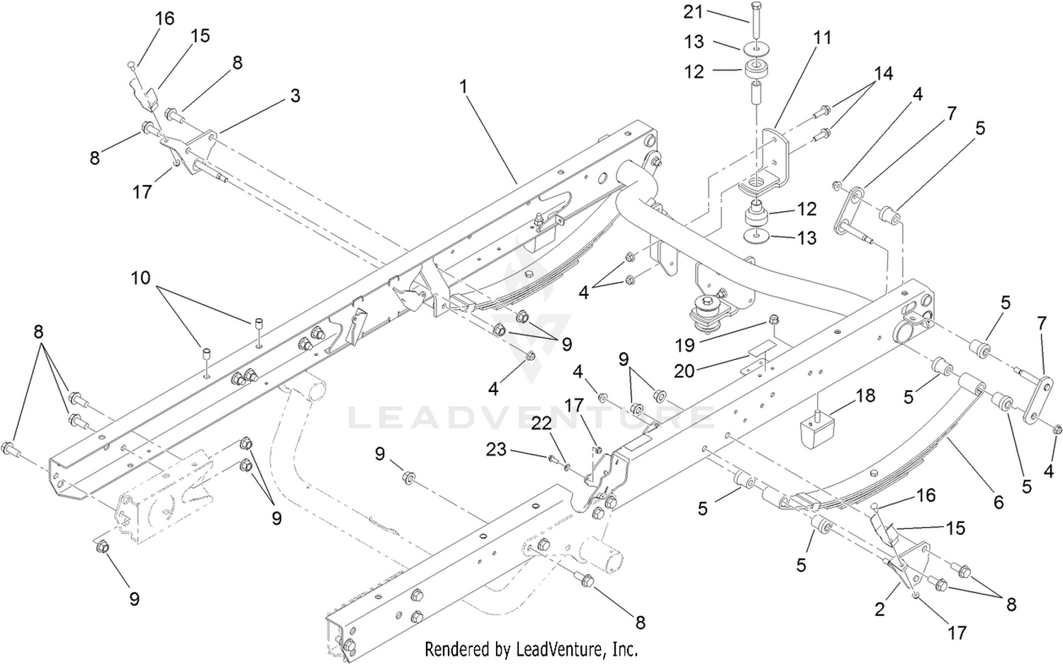 Rear Frame and Suspension Assembly
