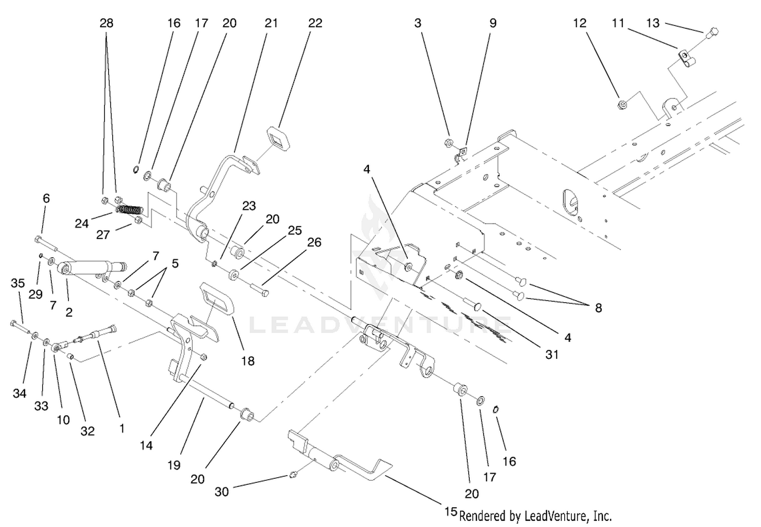 Traction Pedal Assembly