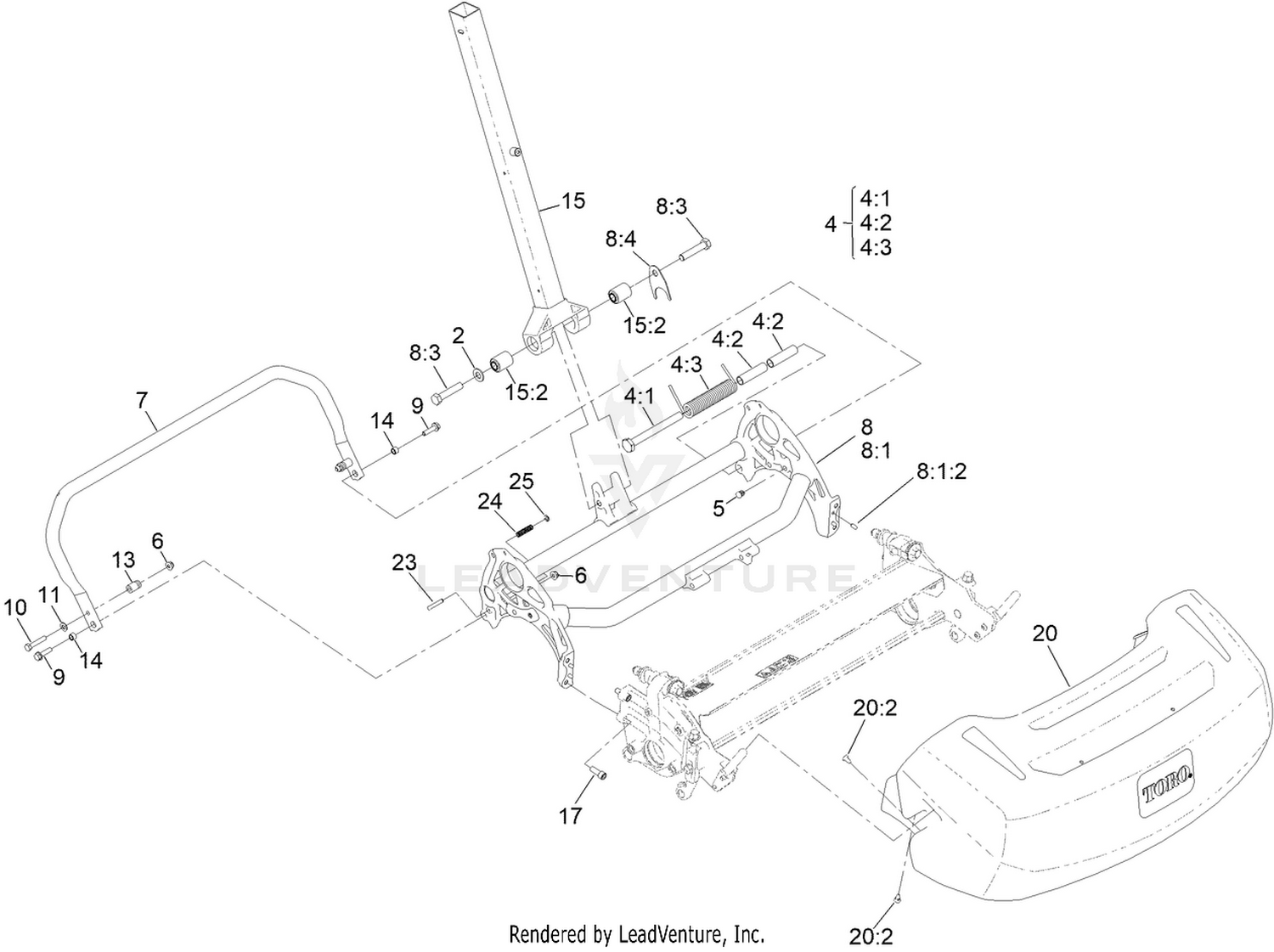 Frame and Handle Mount Assembly