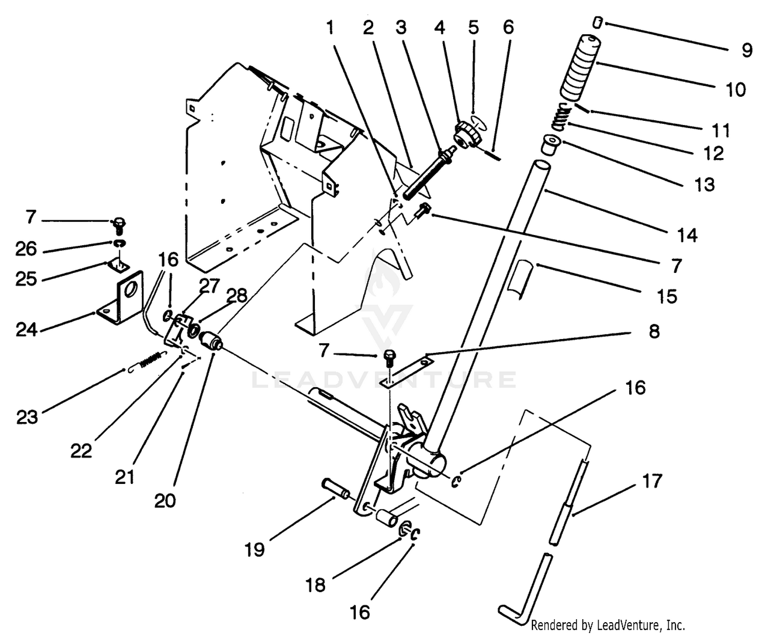 Lift Bar Linkage Assembly