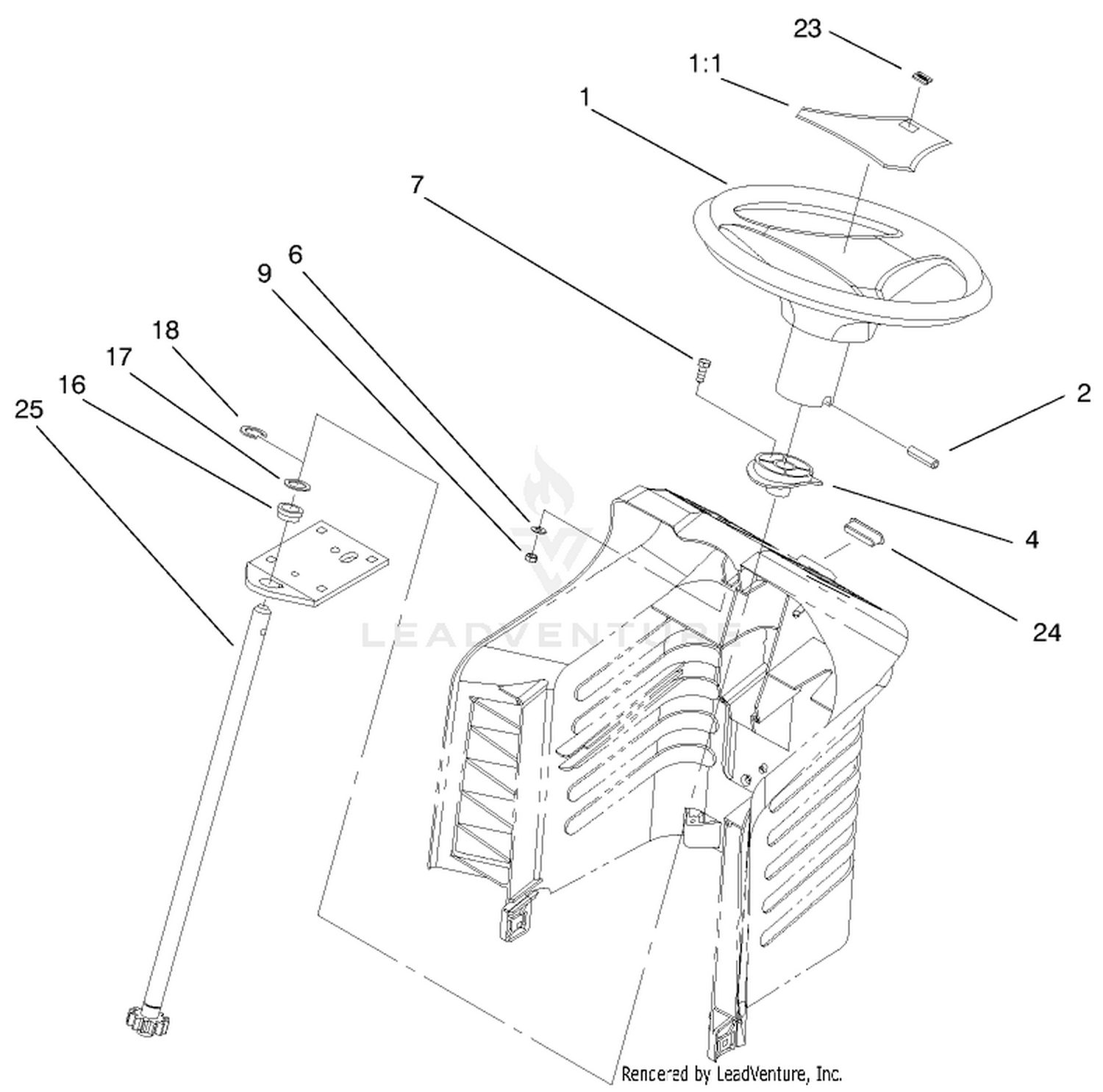 Fixed Steering Assembly
