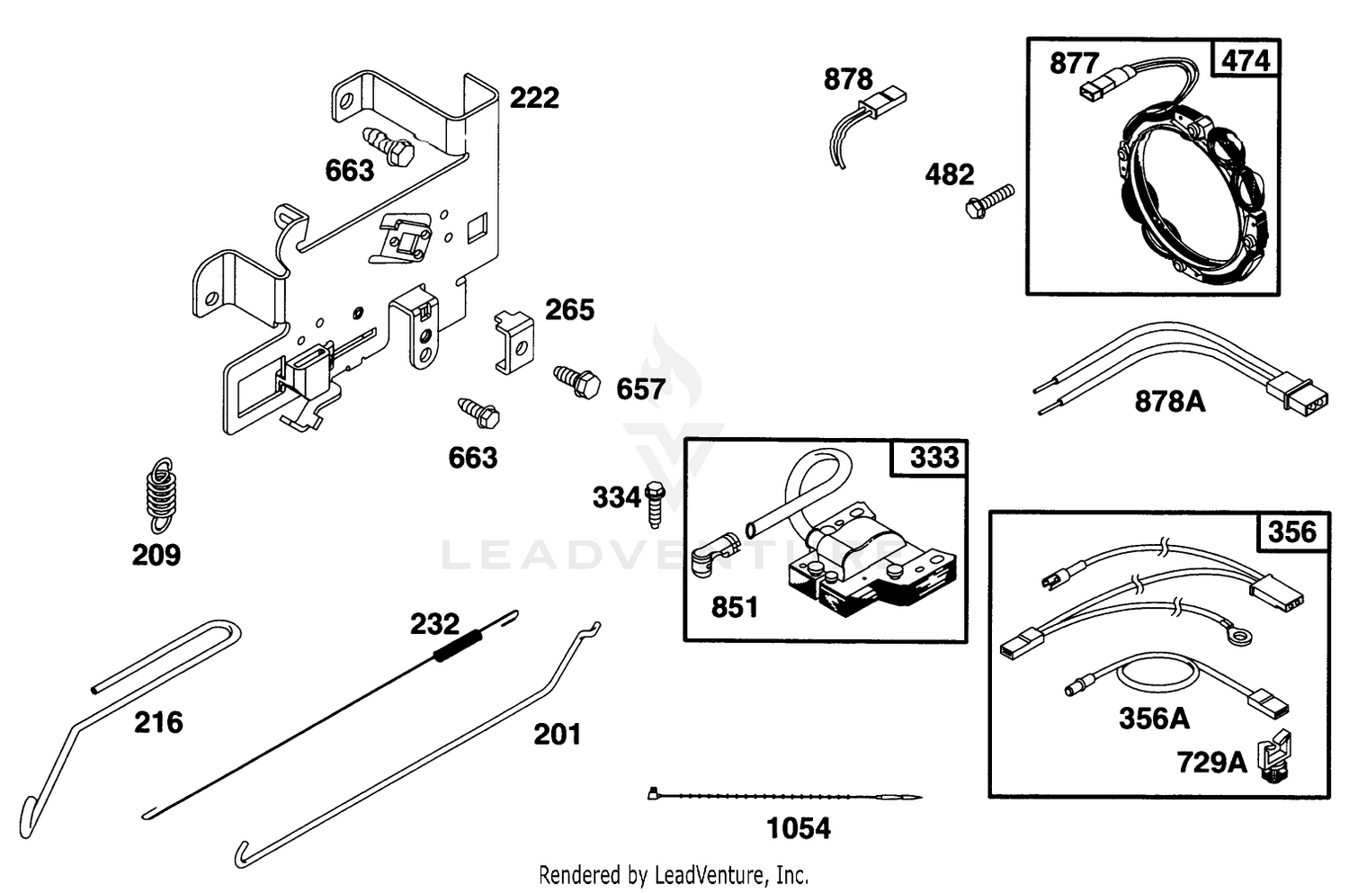 Engine Briggs  Stratton Model 28n777-0174-01 7